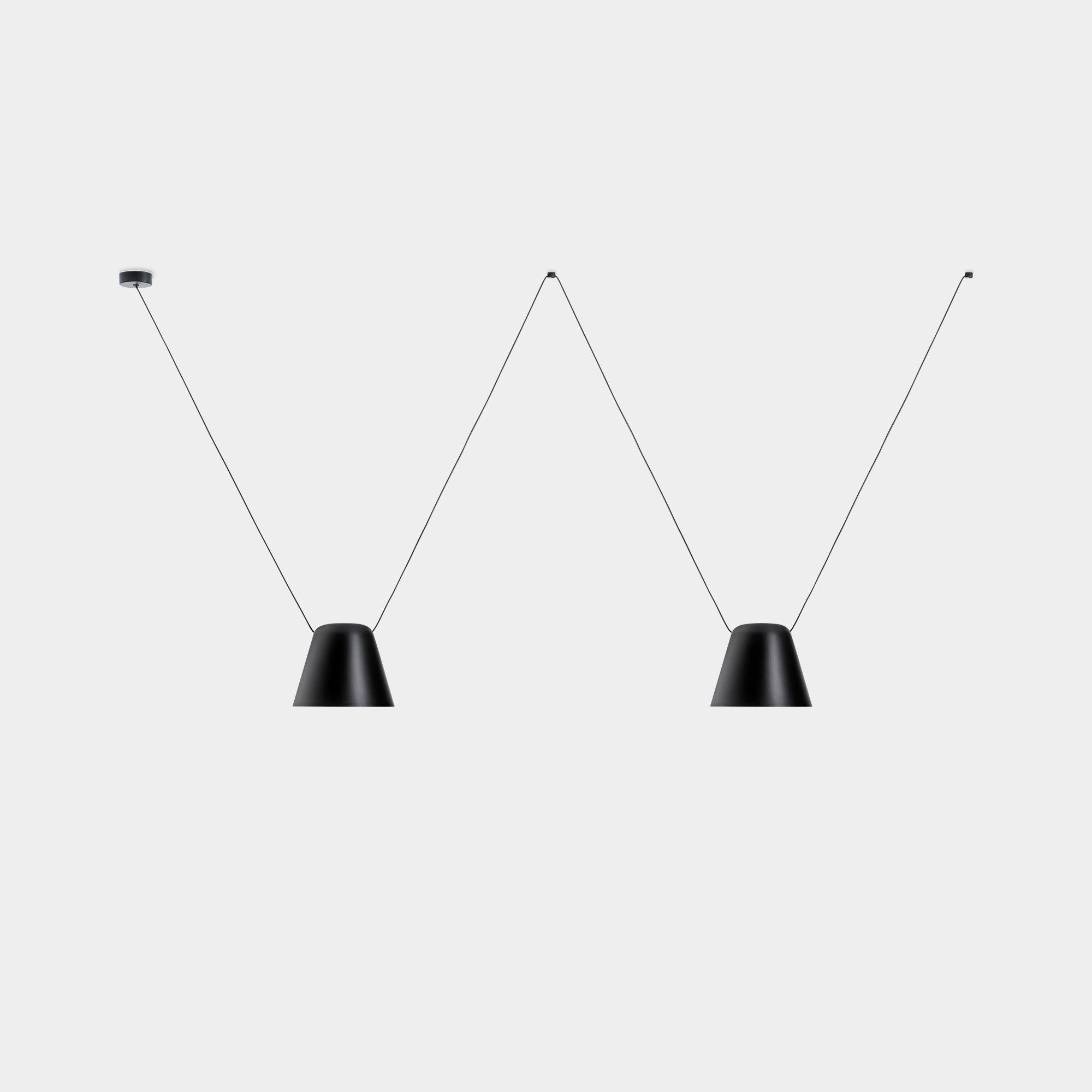 LedsC4 Attic 2 Light Conic Shape Pendant