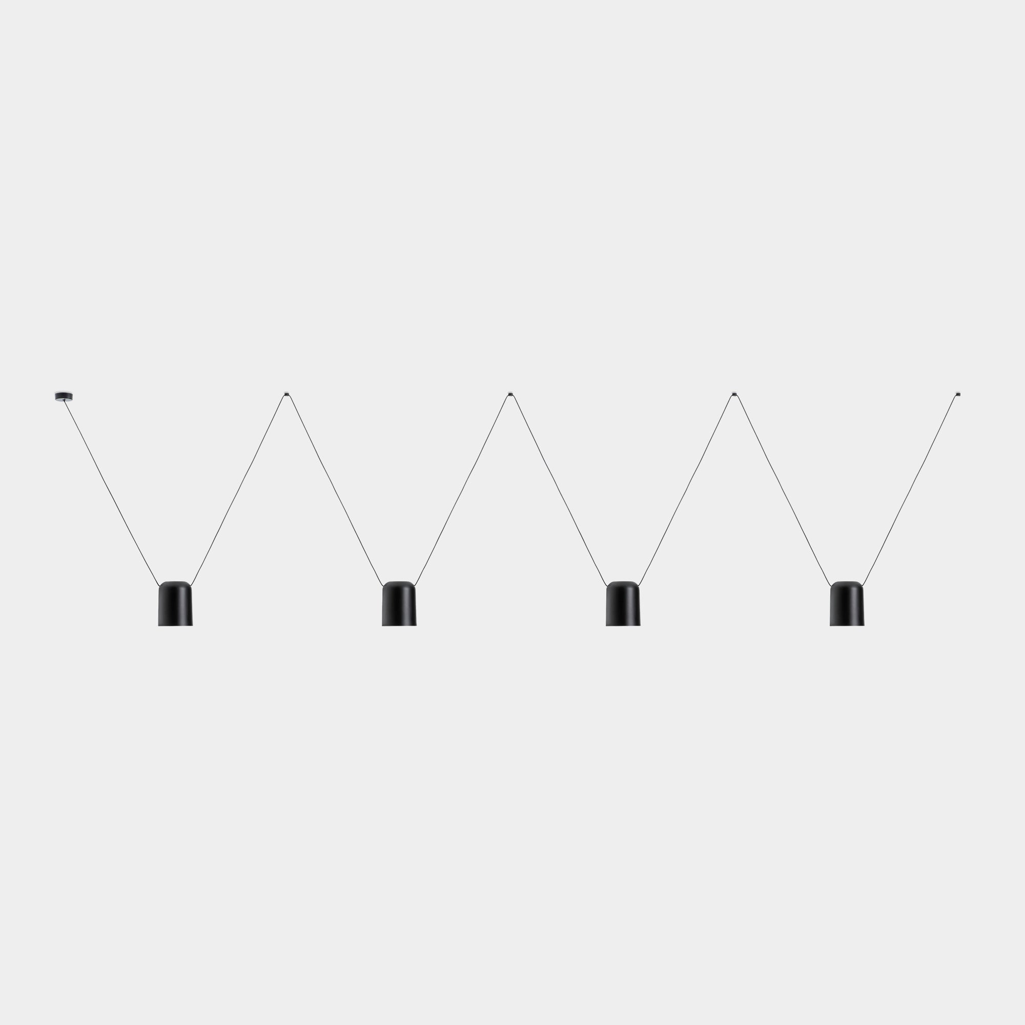 LedsC4 Attic 4 Light Rectangular Shape Pendant