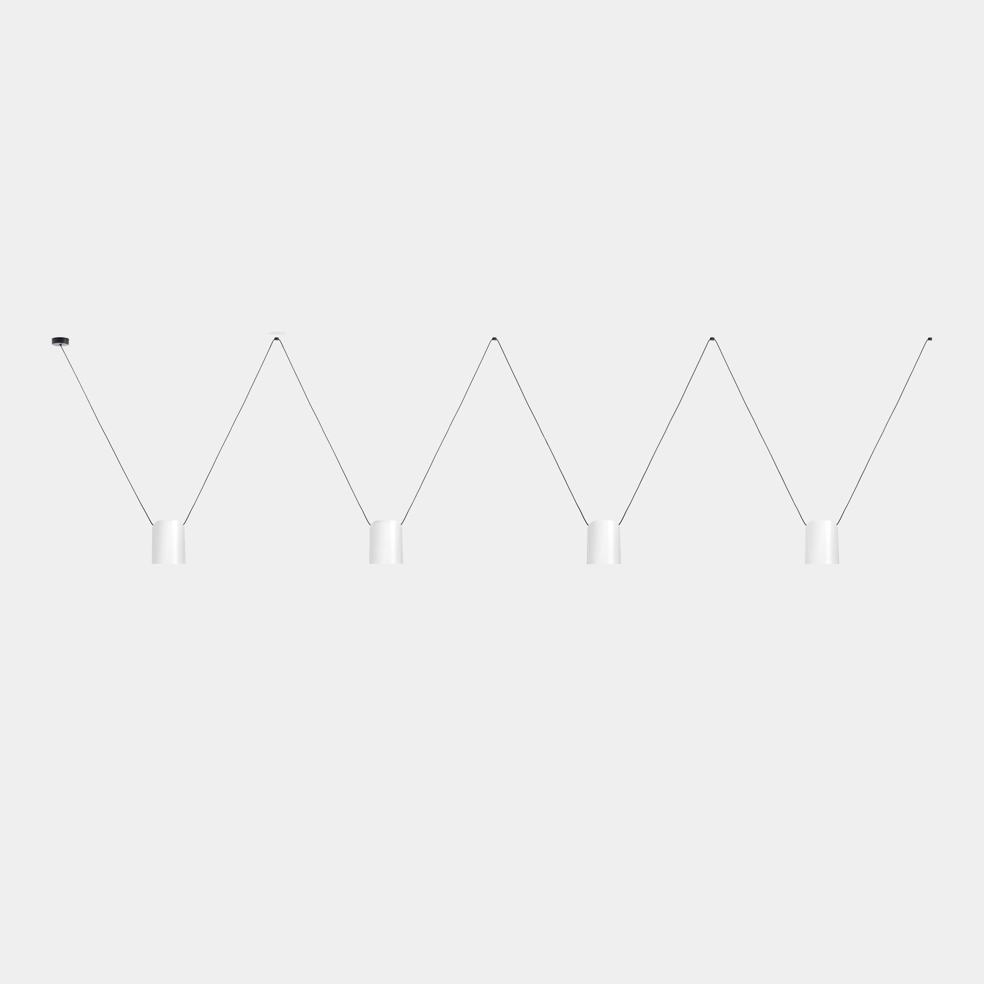 LedsC4 Attic 4 Light Rectangular Shape Pendant