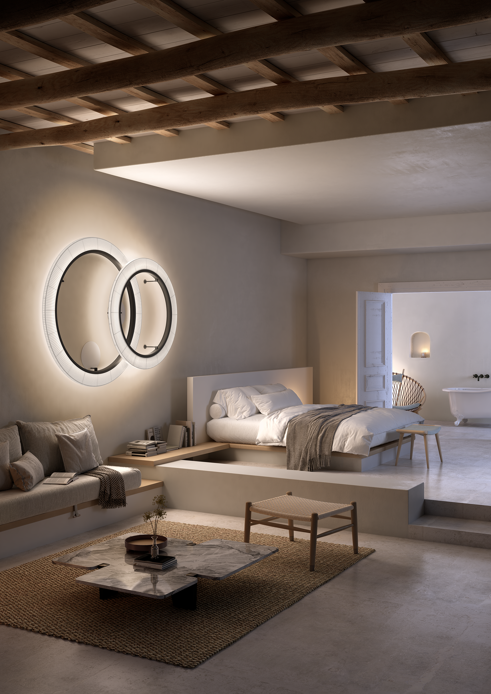 Bover Roda PF/150 Medium Ceiling/Wall Light