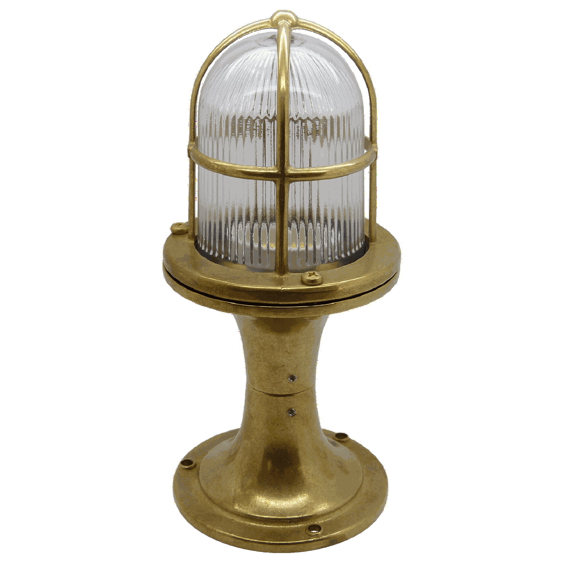 Navigator Wellington Post Lantern - Raw Brass