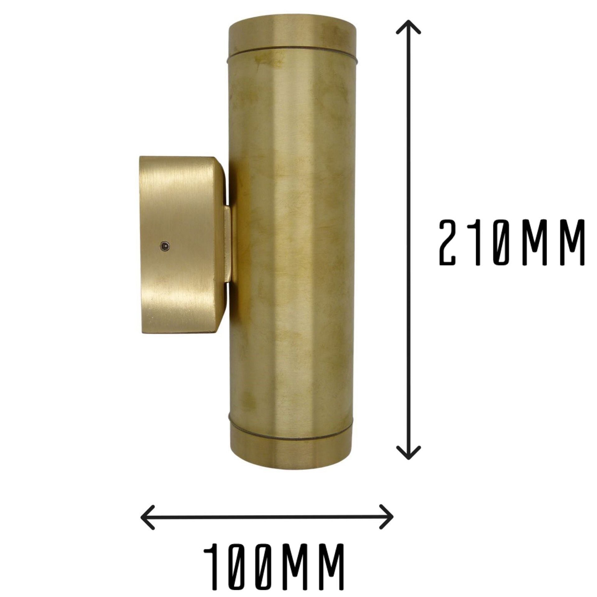 Navigator Up & Down Wall Light - Raw Brass