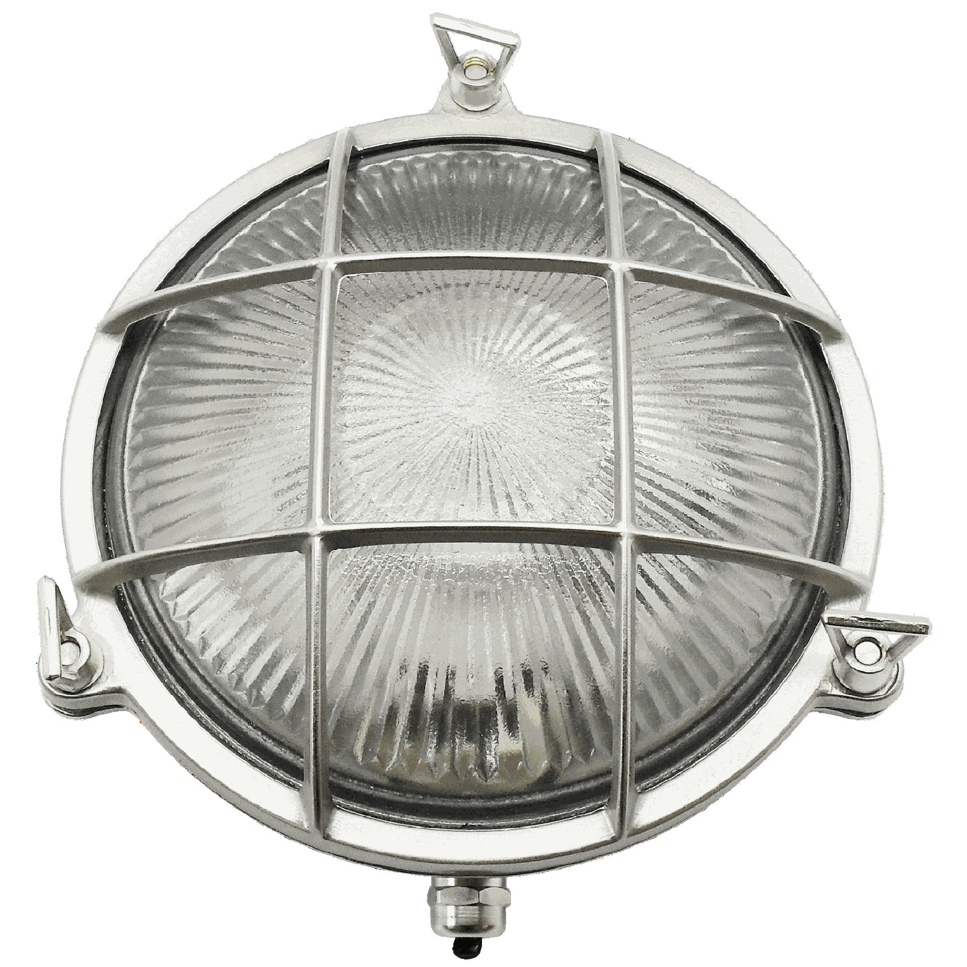 Navigator Small Porthole Bulkhead Wall Light - Satin Nickel