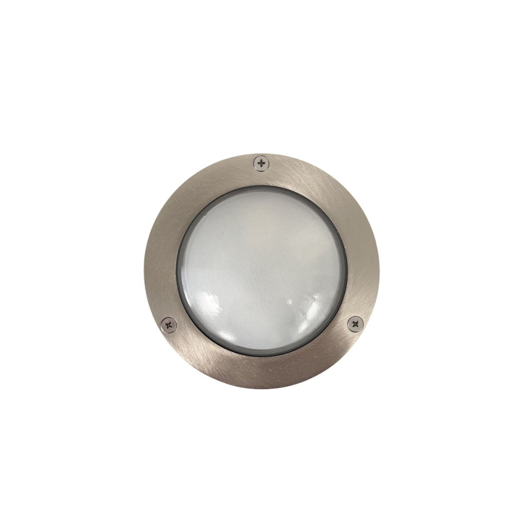 Navigator Marina Circular Bulkhead Wall Light - Satin Nickel