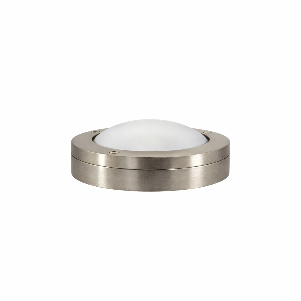Navigator Marina Circular Bulkhead Wall Light - Satin Nickel