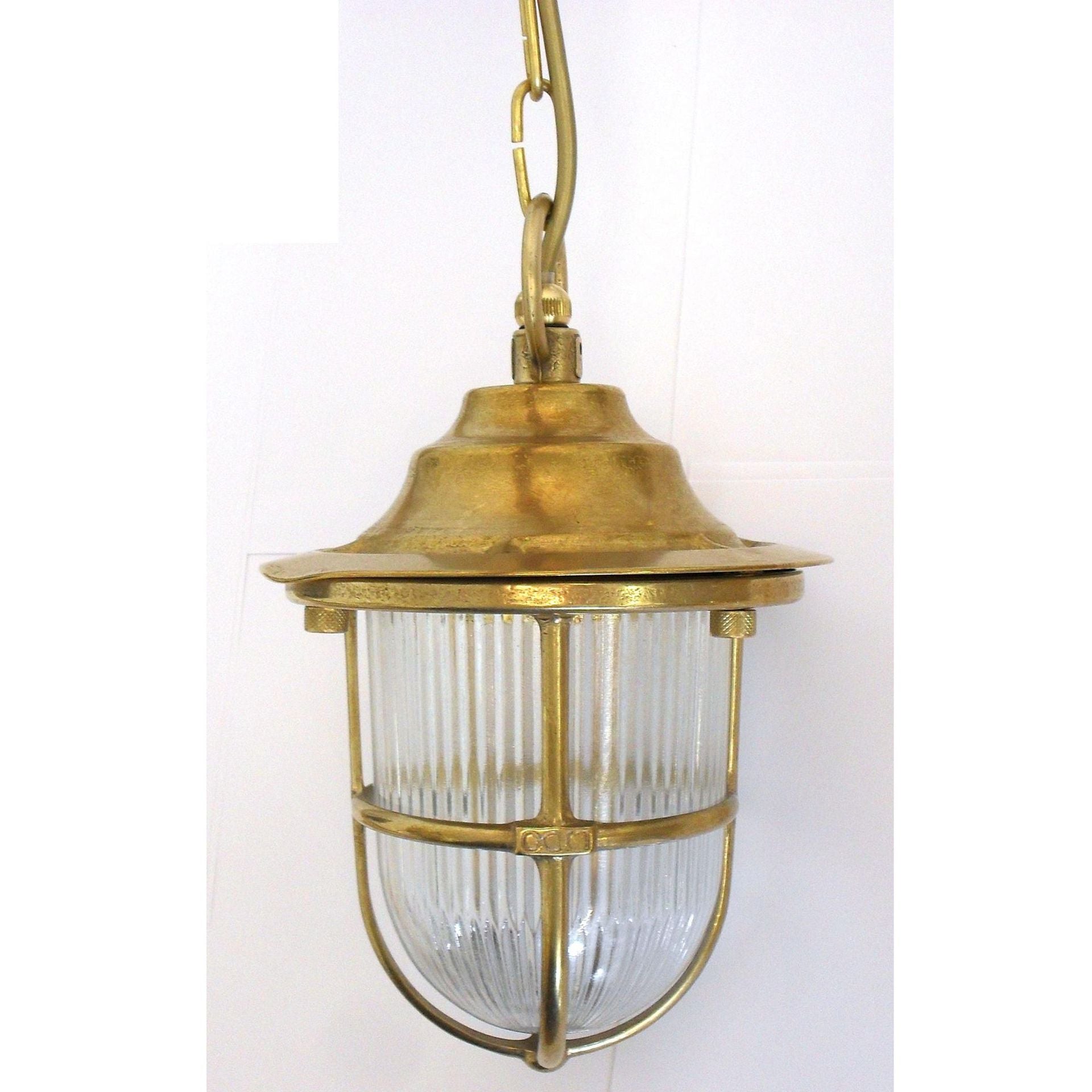 Navigator Pendant Lantern - Raw Brass