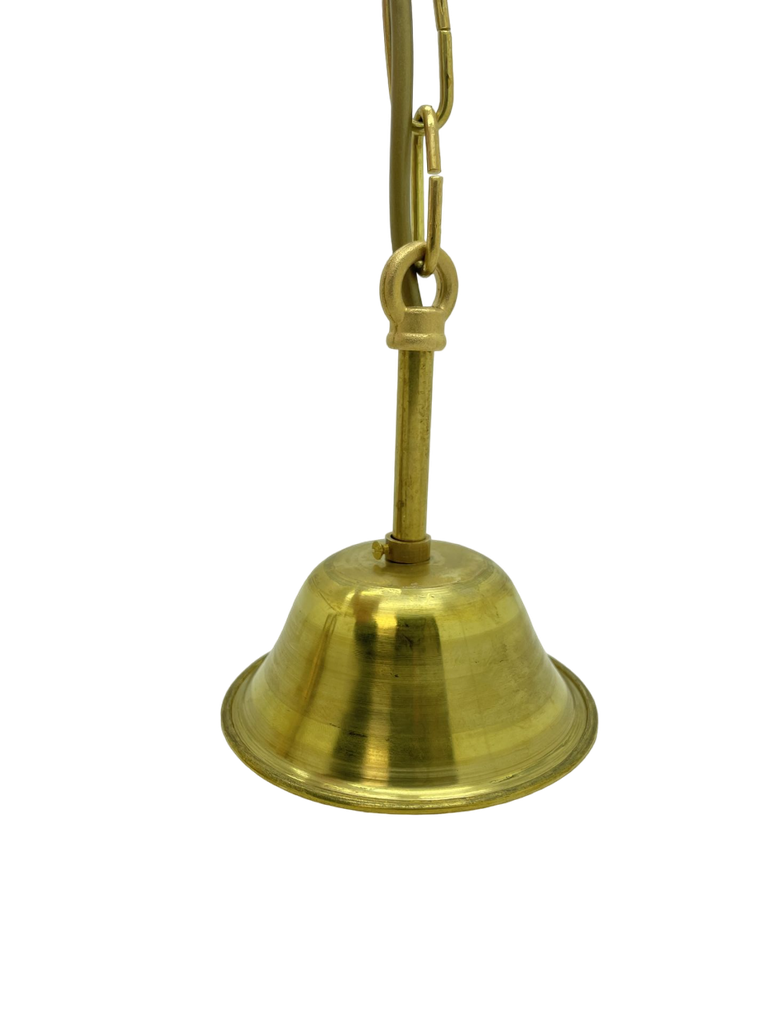 Navigator Hull Guard Pendant Lantern - Raw Brass