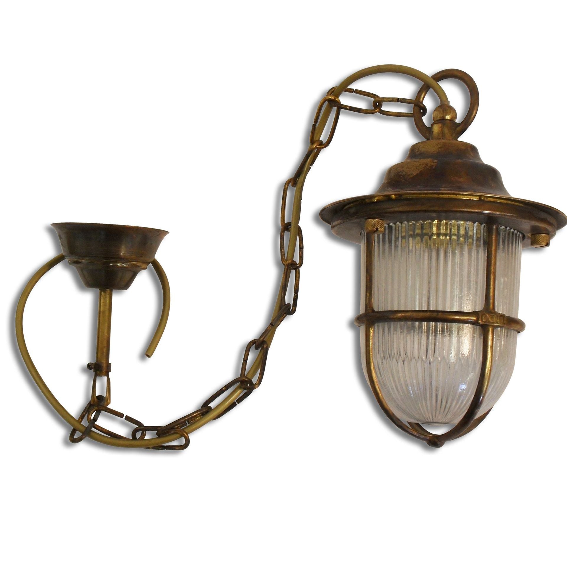 Navigator Pendant Lantern - Antique Brass