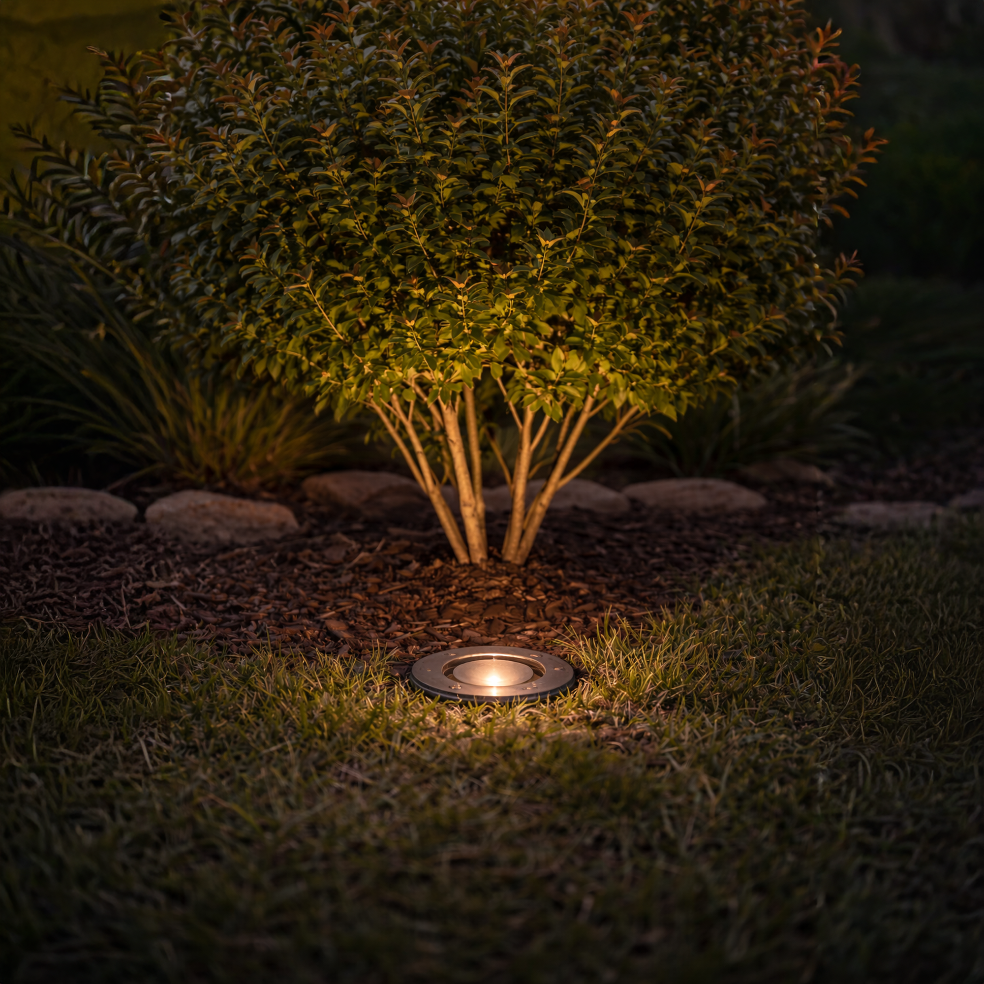 Navigator Bertha Recessed Ground Light - Raw Brass