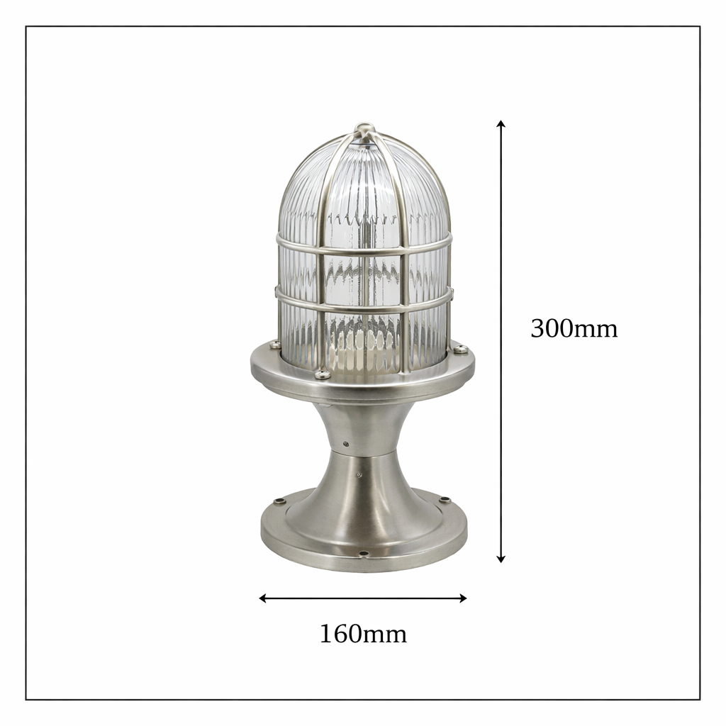 Navigator Wellington Grand Post Lantern - Satin Nickel