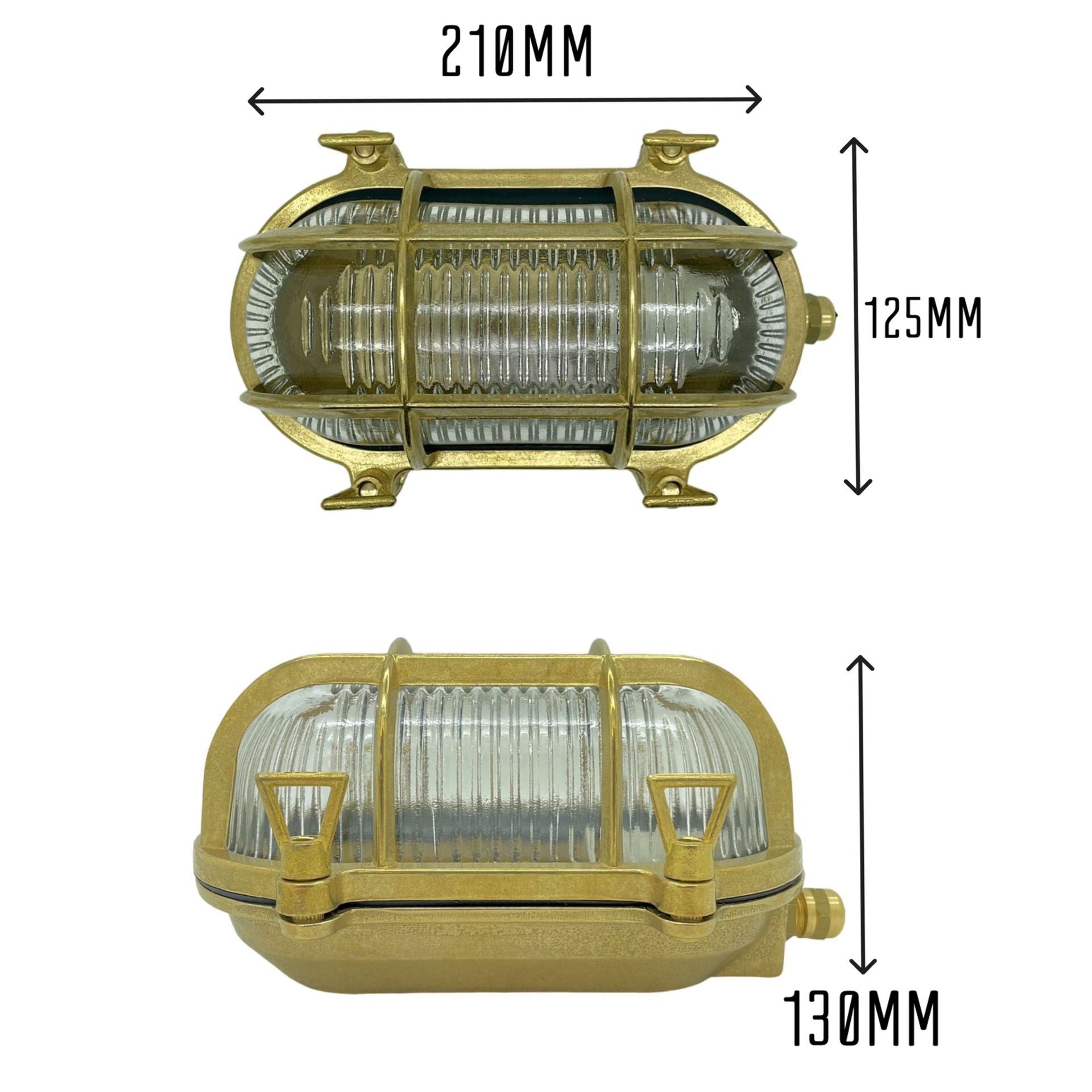 Navigator Horatio Junior Bulkhead - Raw Brass