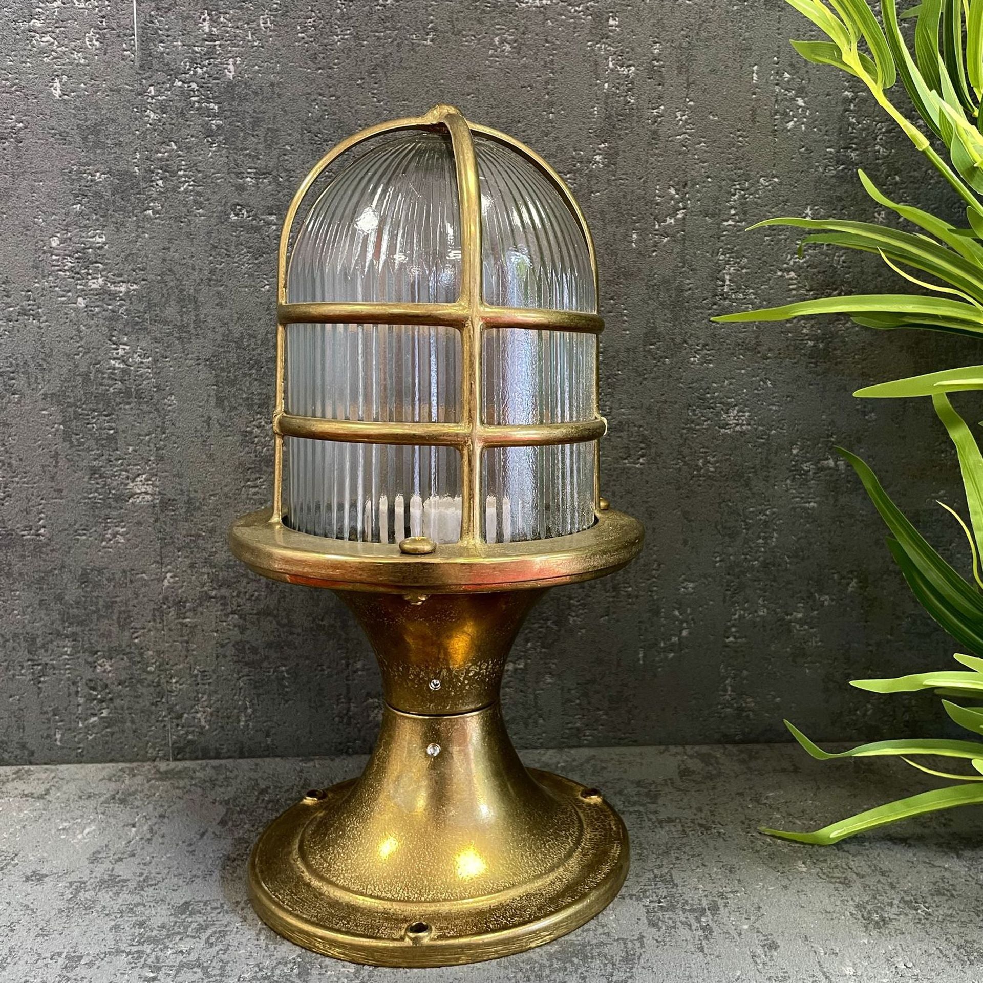 Navigator Wellington Grand Post Lantern - Raw Brass