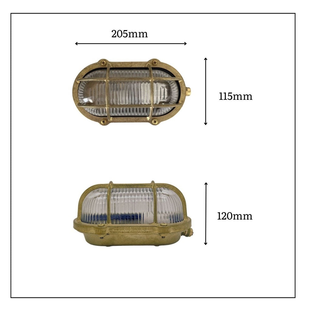 Navigator Merchant Bulkhead - Antique Brass