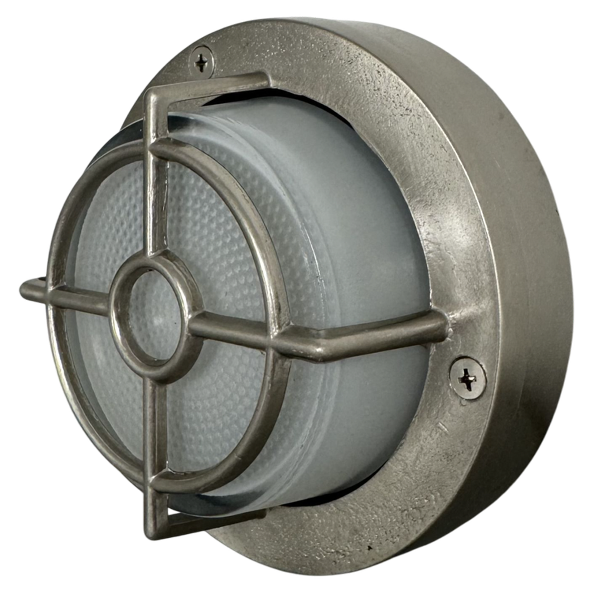 Navigator Walkway Guard Light - Satin Nickel