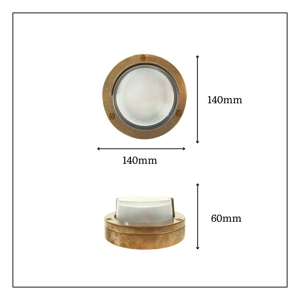 Navigator Walkway Eyelid Light - Satin Nickel