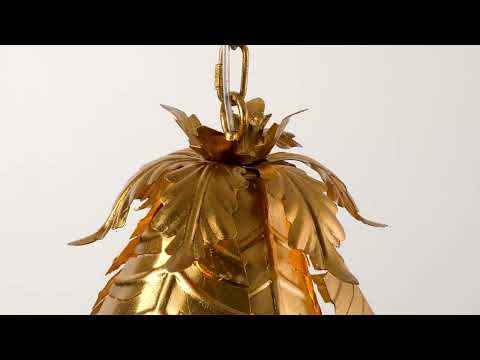 Utopia Tropical Single Pendant - Gold - 48cm Diameter
