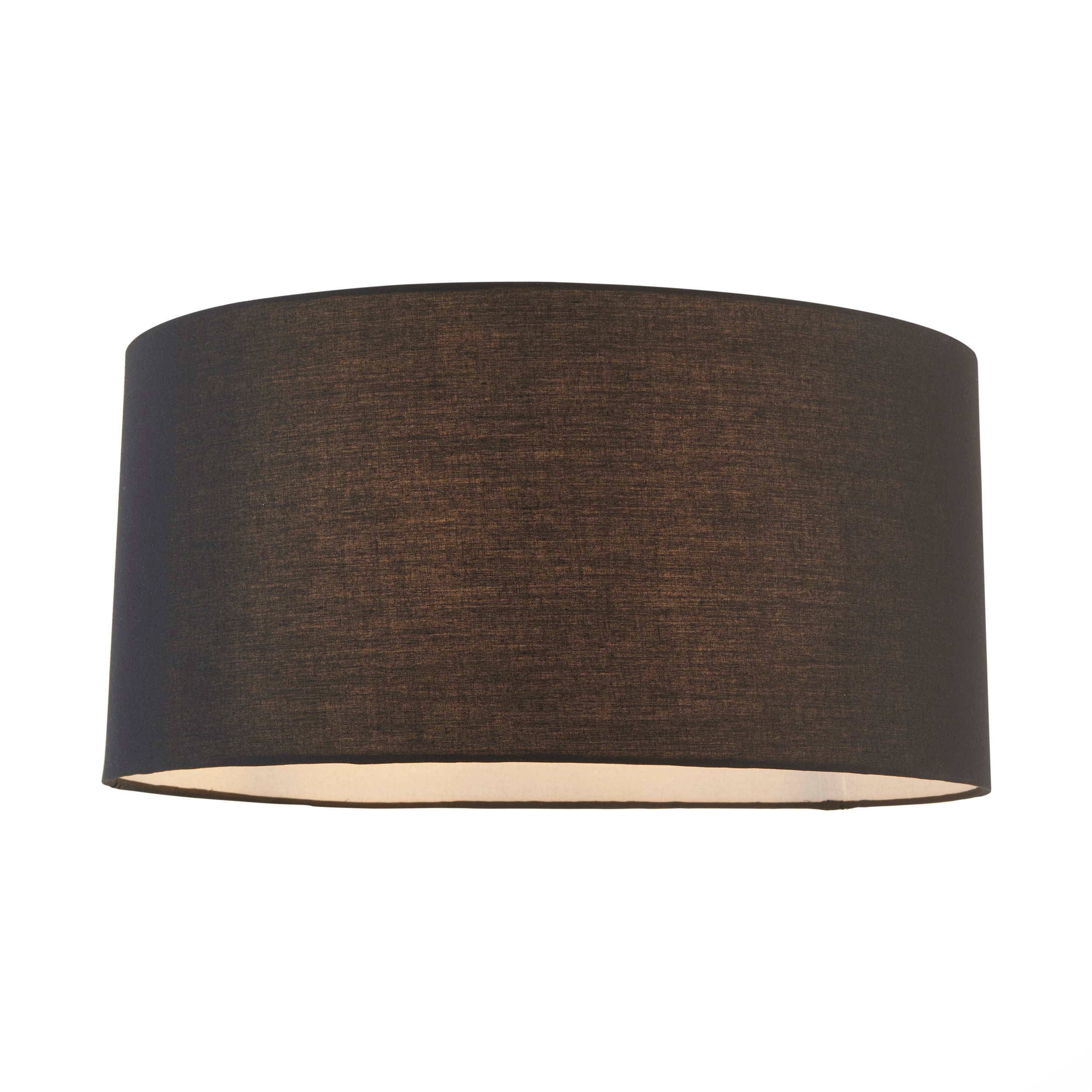 Endon Cylinder 20 Inch Shade - Black Cotton - Shade Only