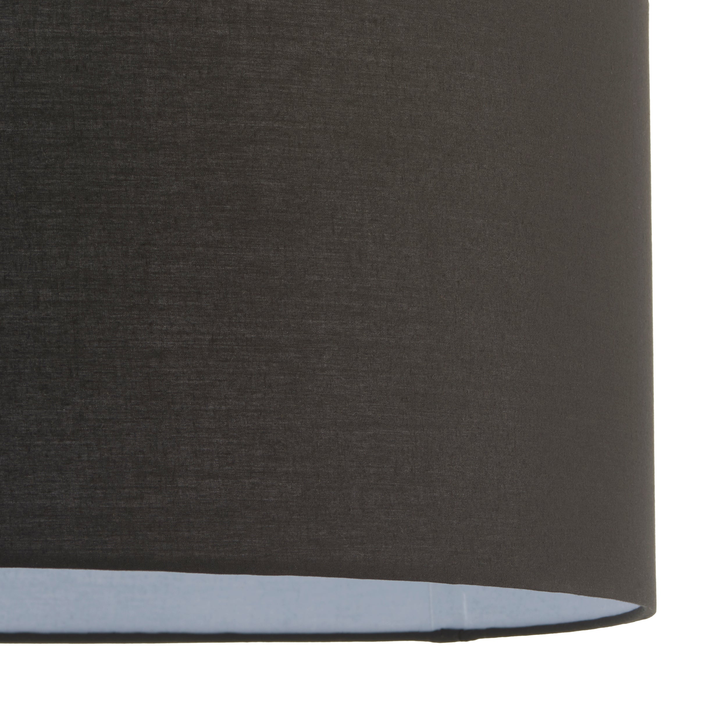 Endon Cylinder 20 Inch Shade - Black Cotton - Shade Only