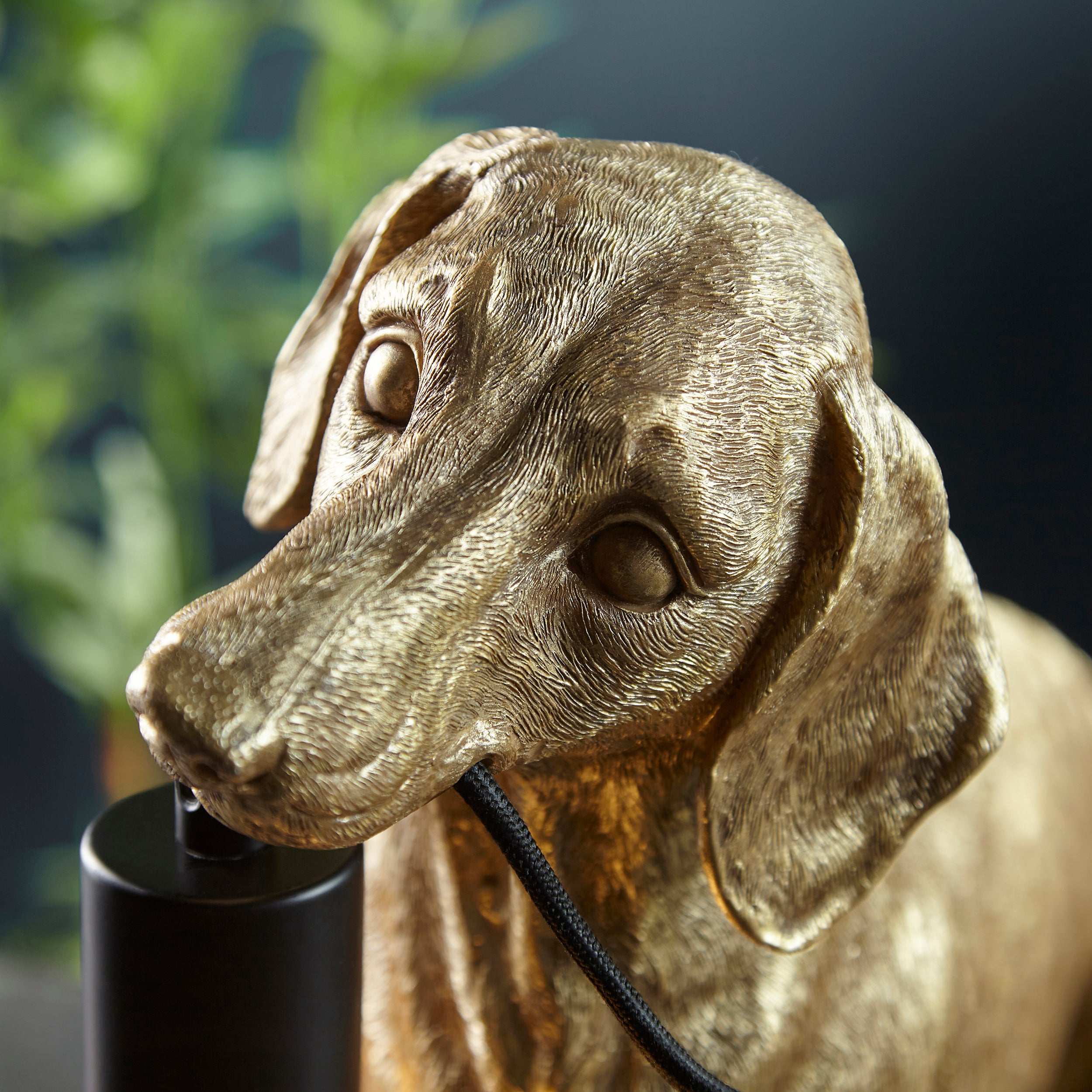 Endon Slinky The Dachshund Table Lamp - Vintage Gold