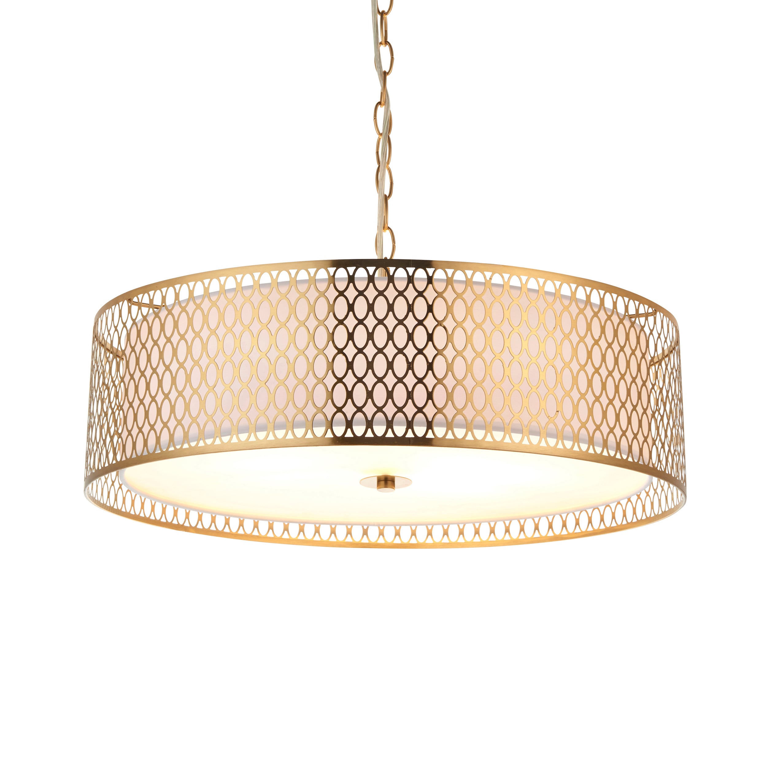 Endon Cordero 3 Light Pendant - Gold Plate