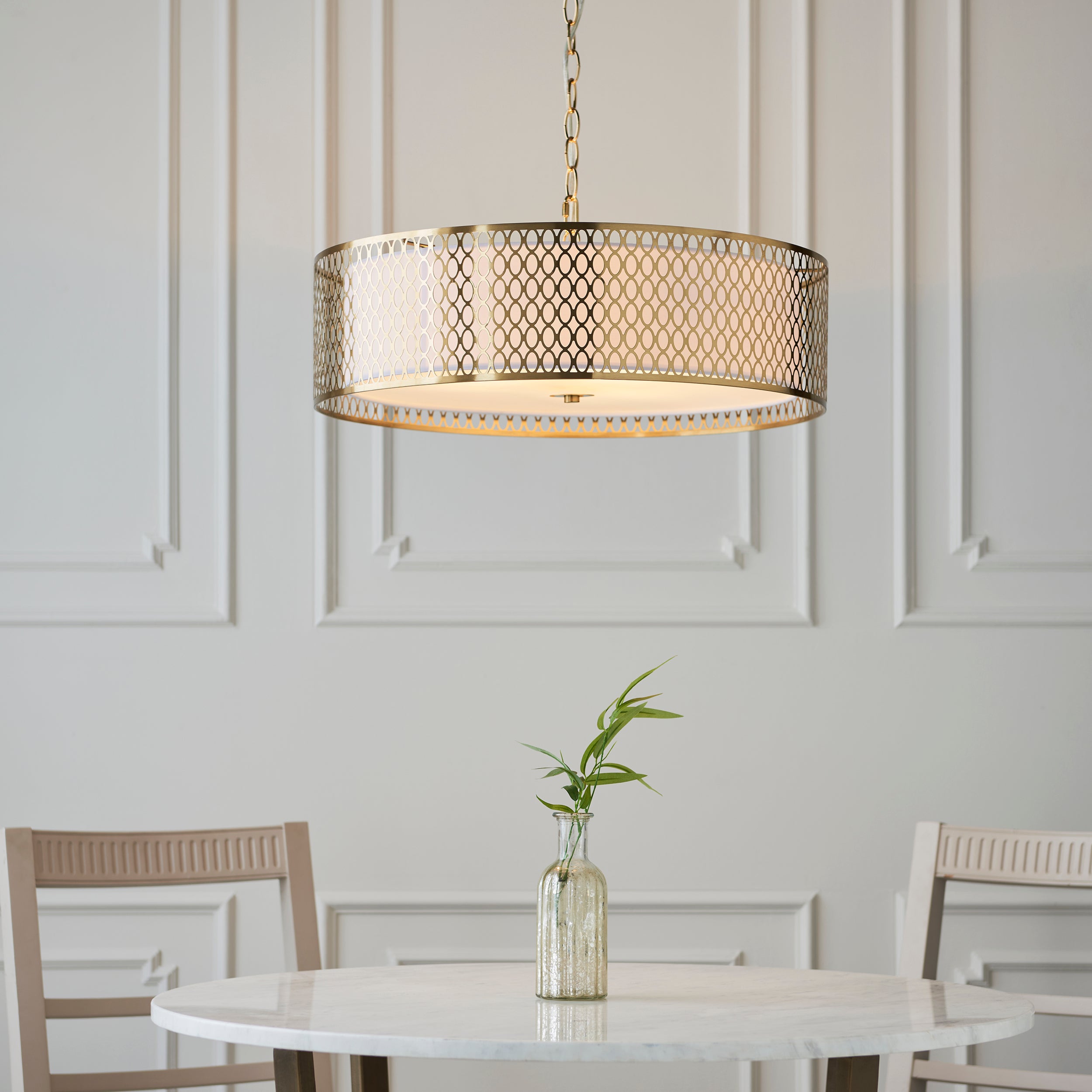 Endon Cordero 3 Light Pendant - Gold Plate
