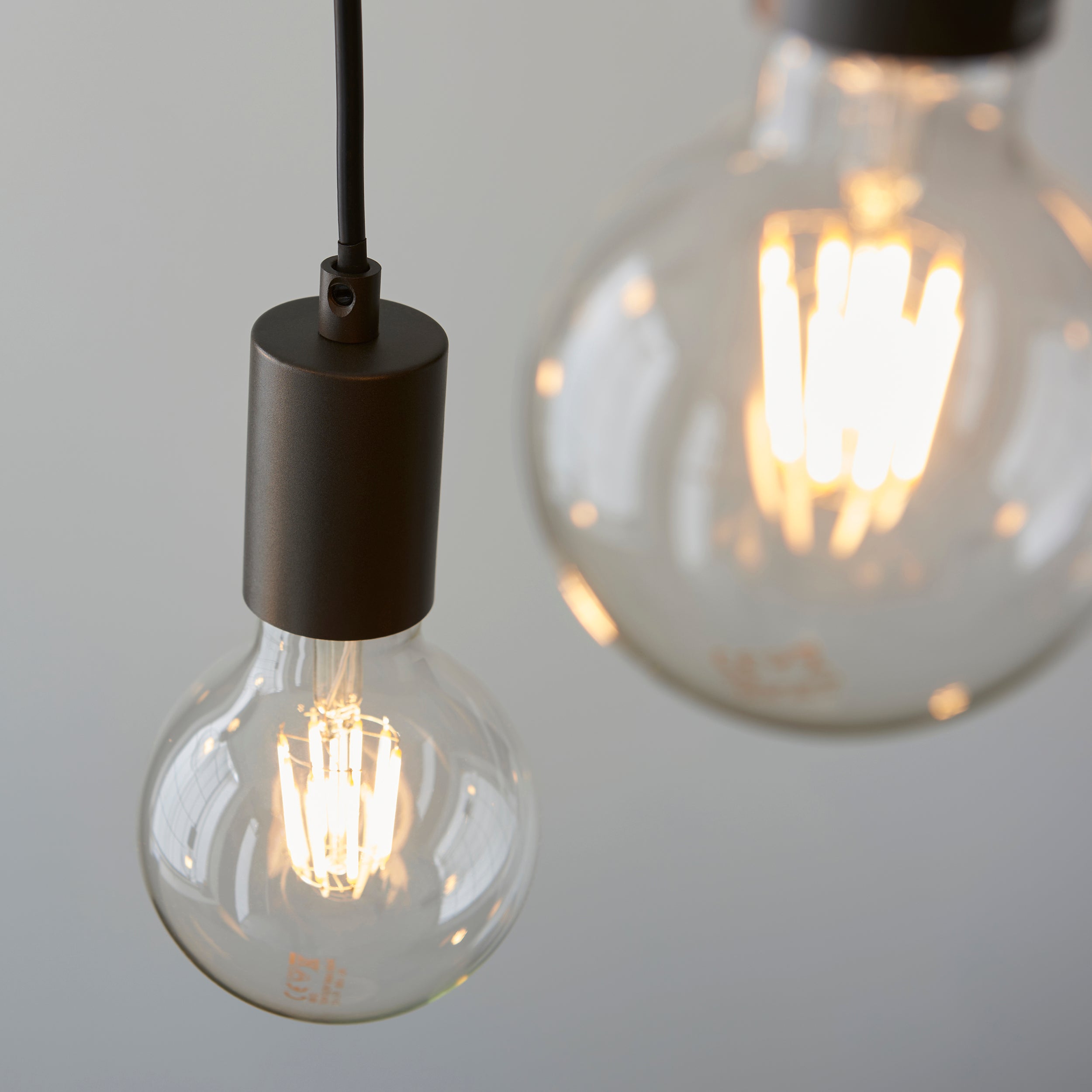 Endon Stellan 6 Light Linear Pendant - Oak Effect