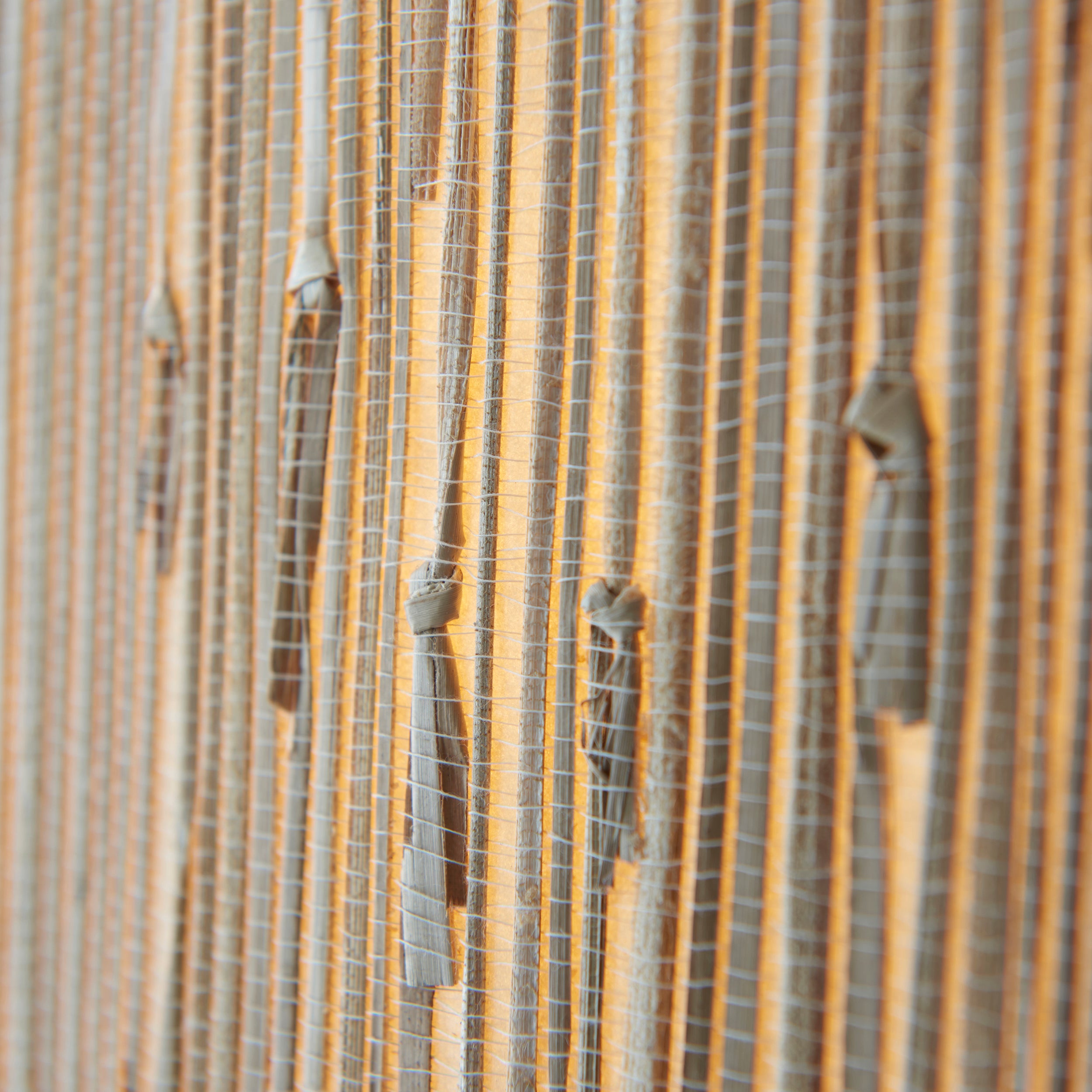 Endon Longshore 2 Light Linear Pendant - Woven Seagrass