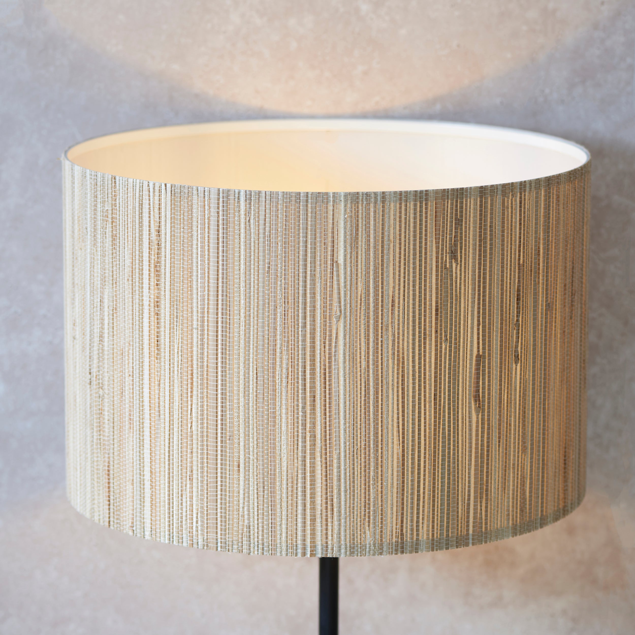 Endon Longshore Single Light Floor Lamp - Woven Seagrass