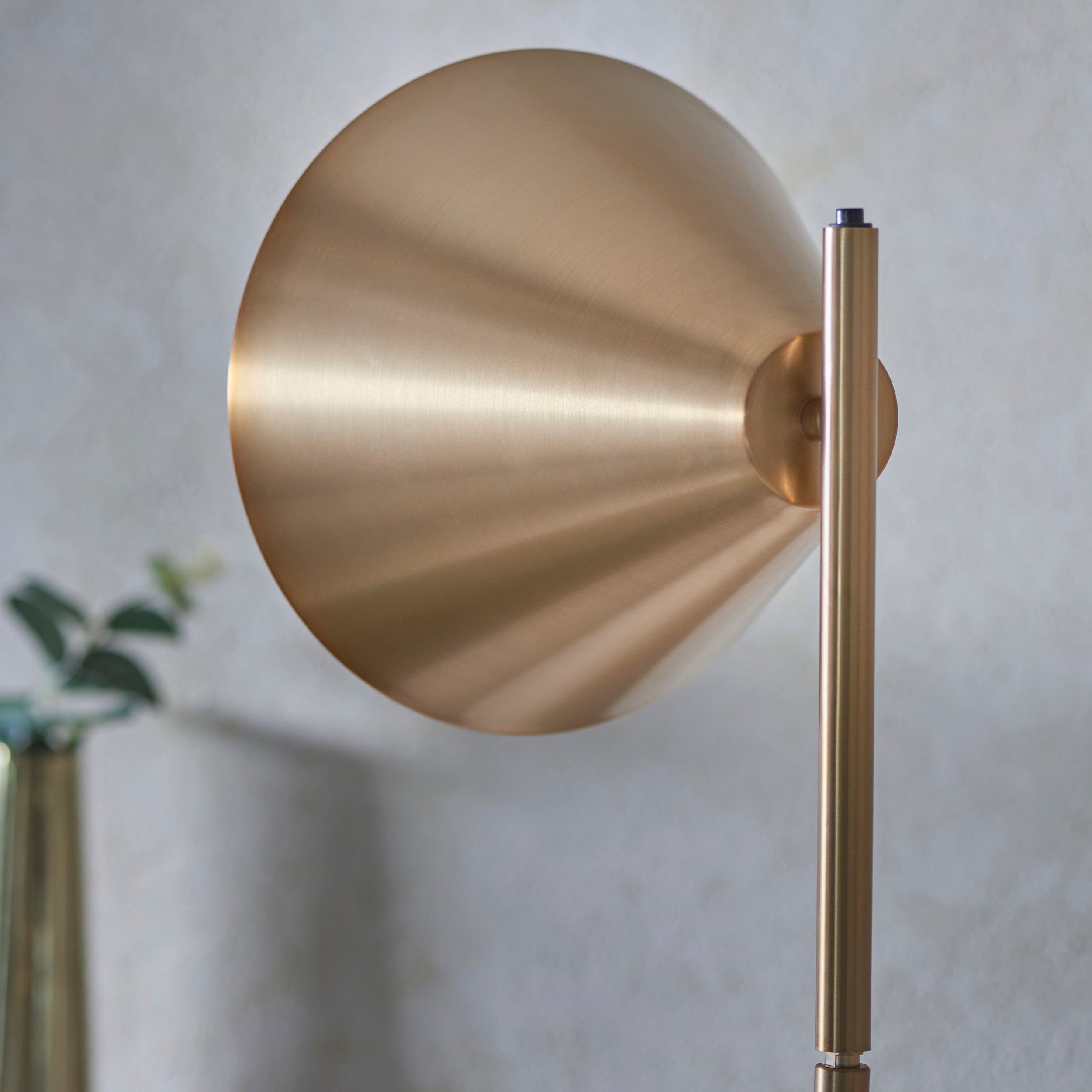 Endon Cape 1 Light Floor Lamp - Warm Antique Brass