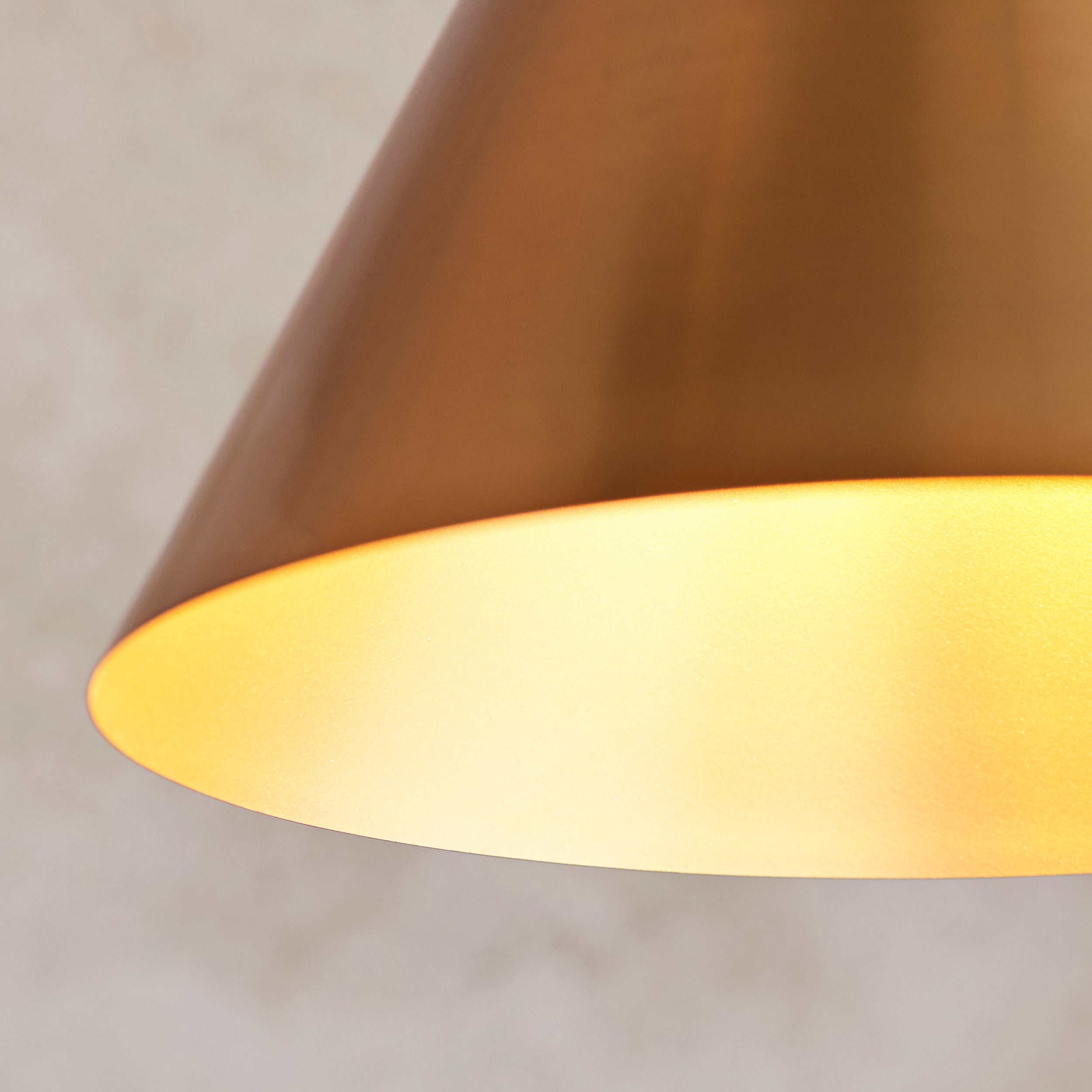 Endon Cape 1 Light Pendant - Warm Antique Brass