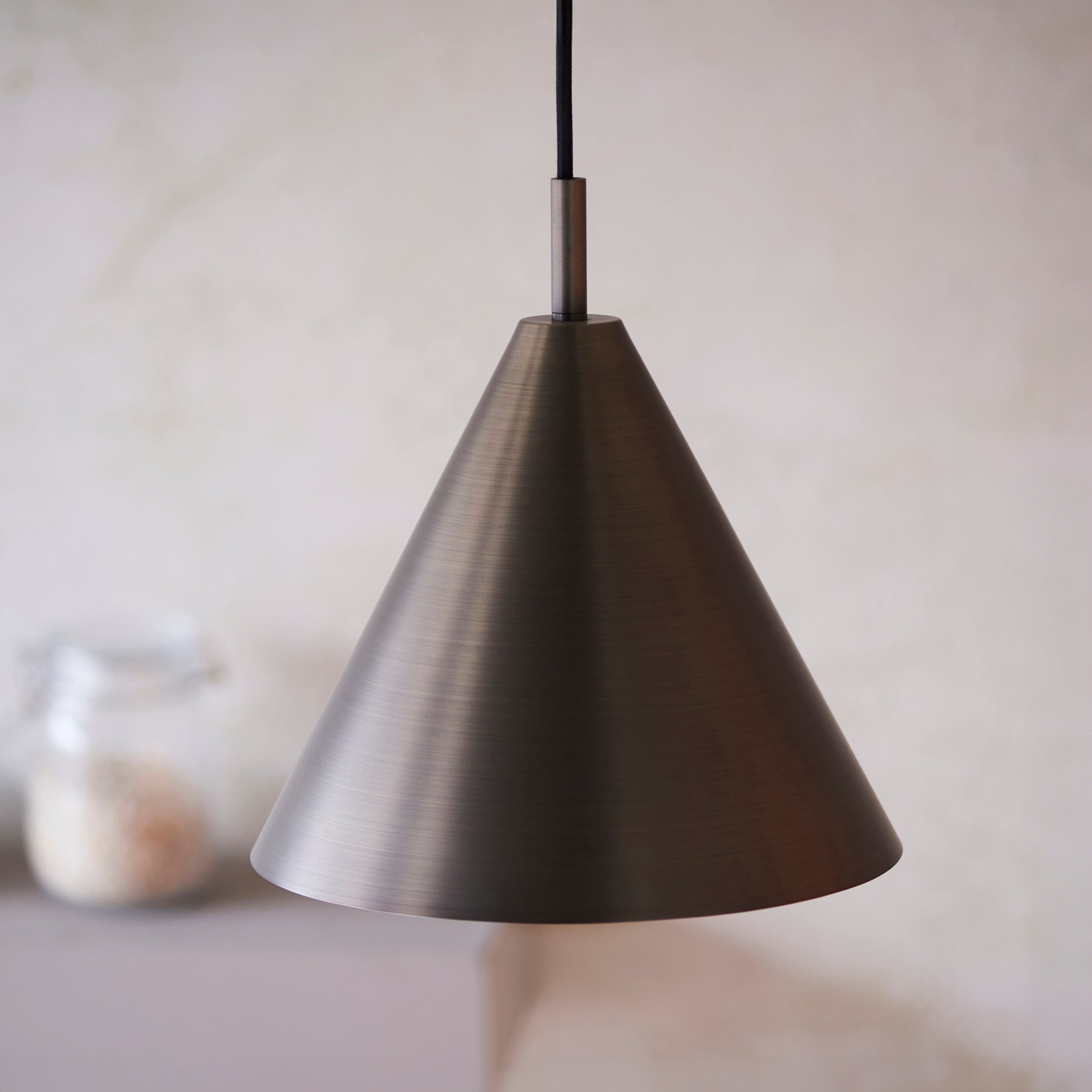 Endon Cape 1 Light Pendant - Antique Bronze