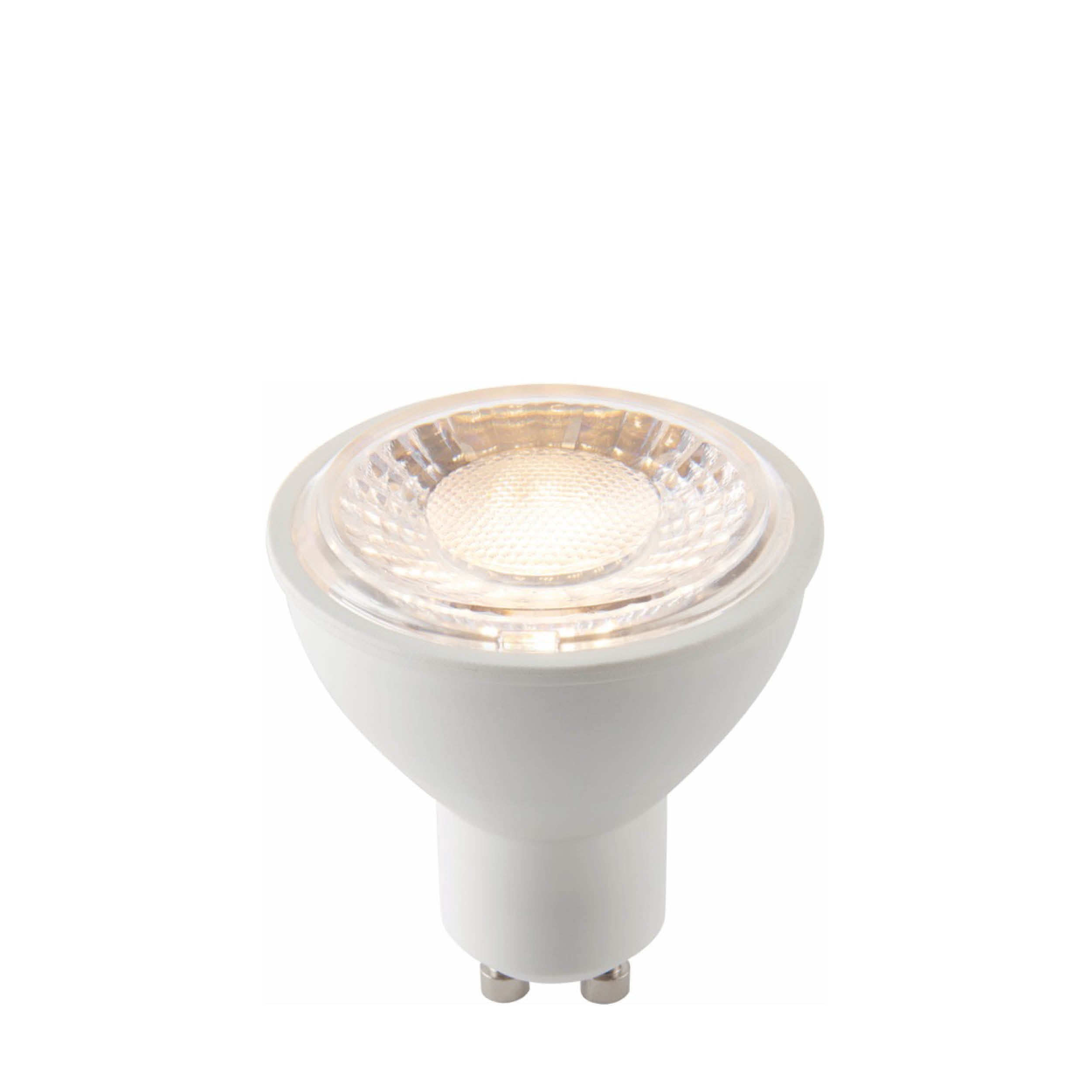 Endon GU10 LED SMD 60º 7W Lamp - 3000K - Non-Dimmable - Matt White Plastic