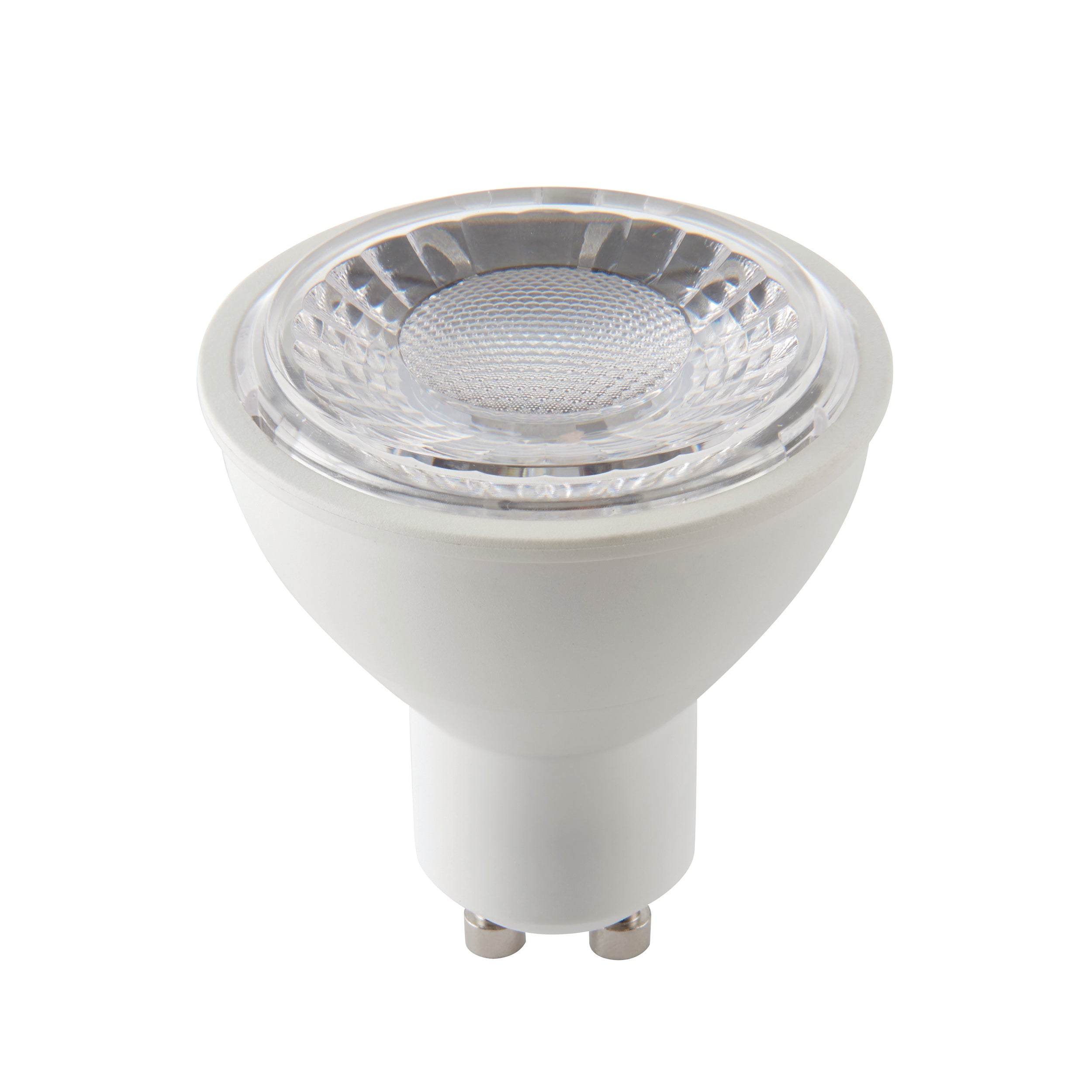 Endon GU10 LED SMD 60º 7W Lamp - 4000K - Non-Dimmable - Matt White Plastic