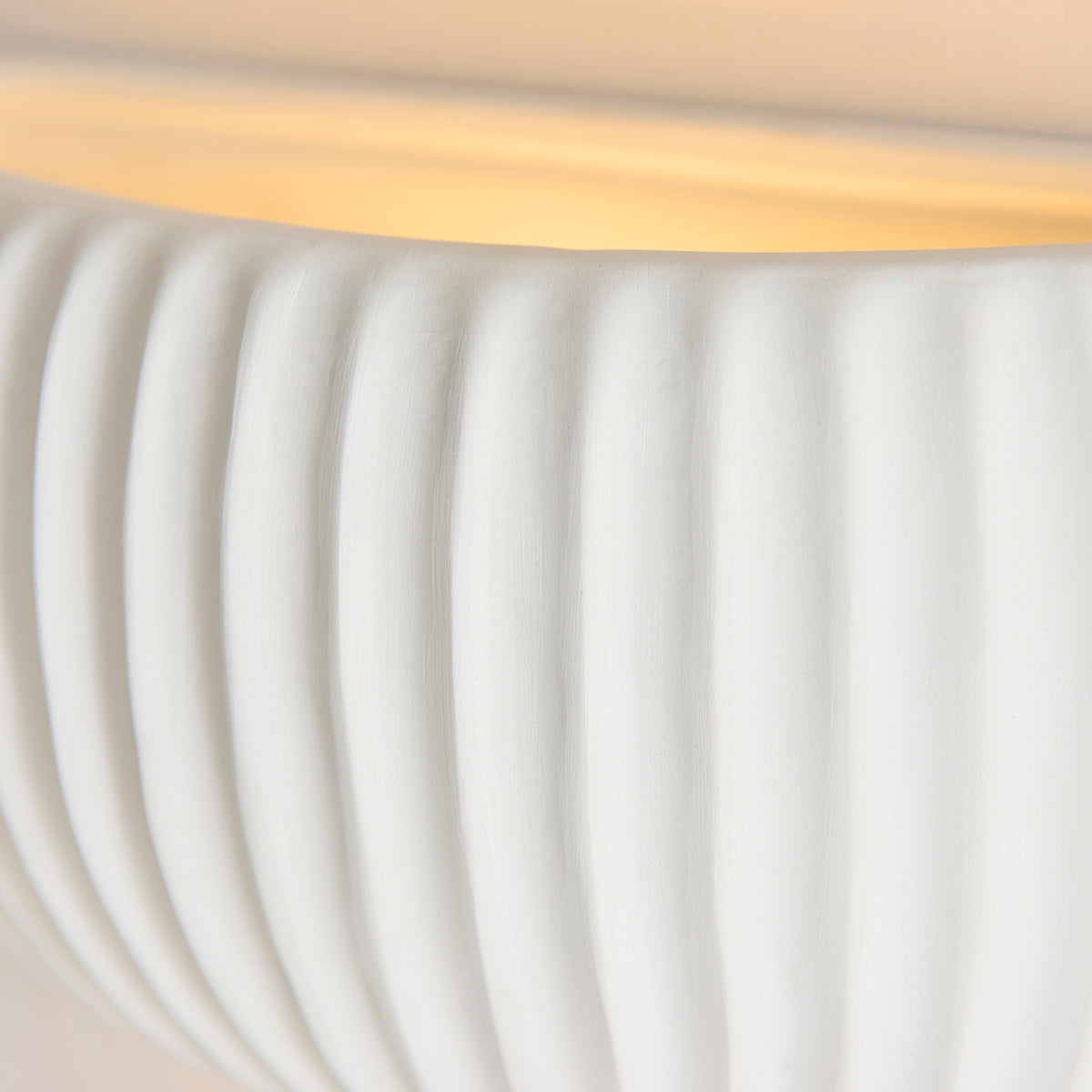 Endon Witham Wall Washer - Unglazed Ceramic