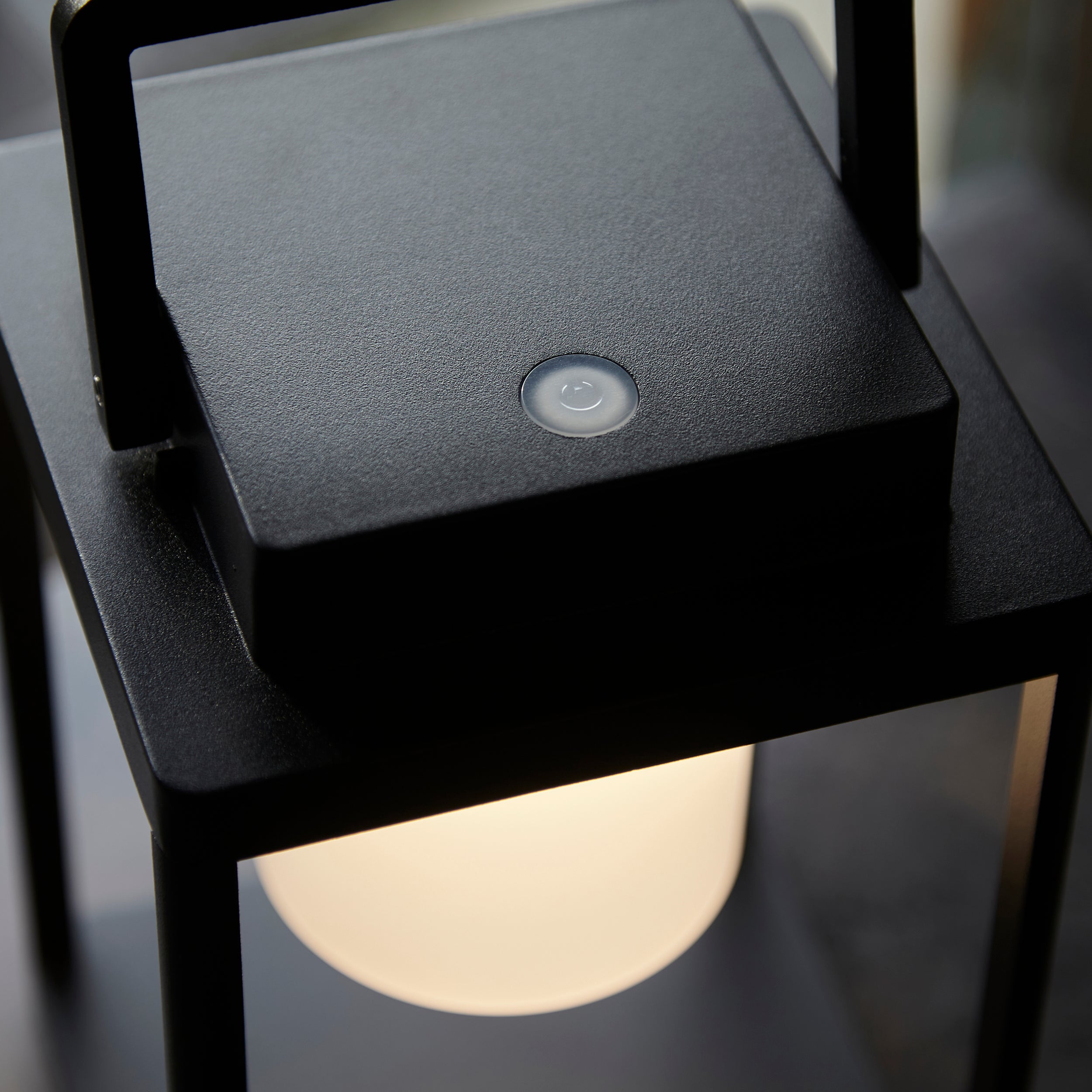 Endon Voyage USB IP44 Table Lantern - Matt Black