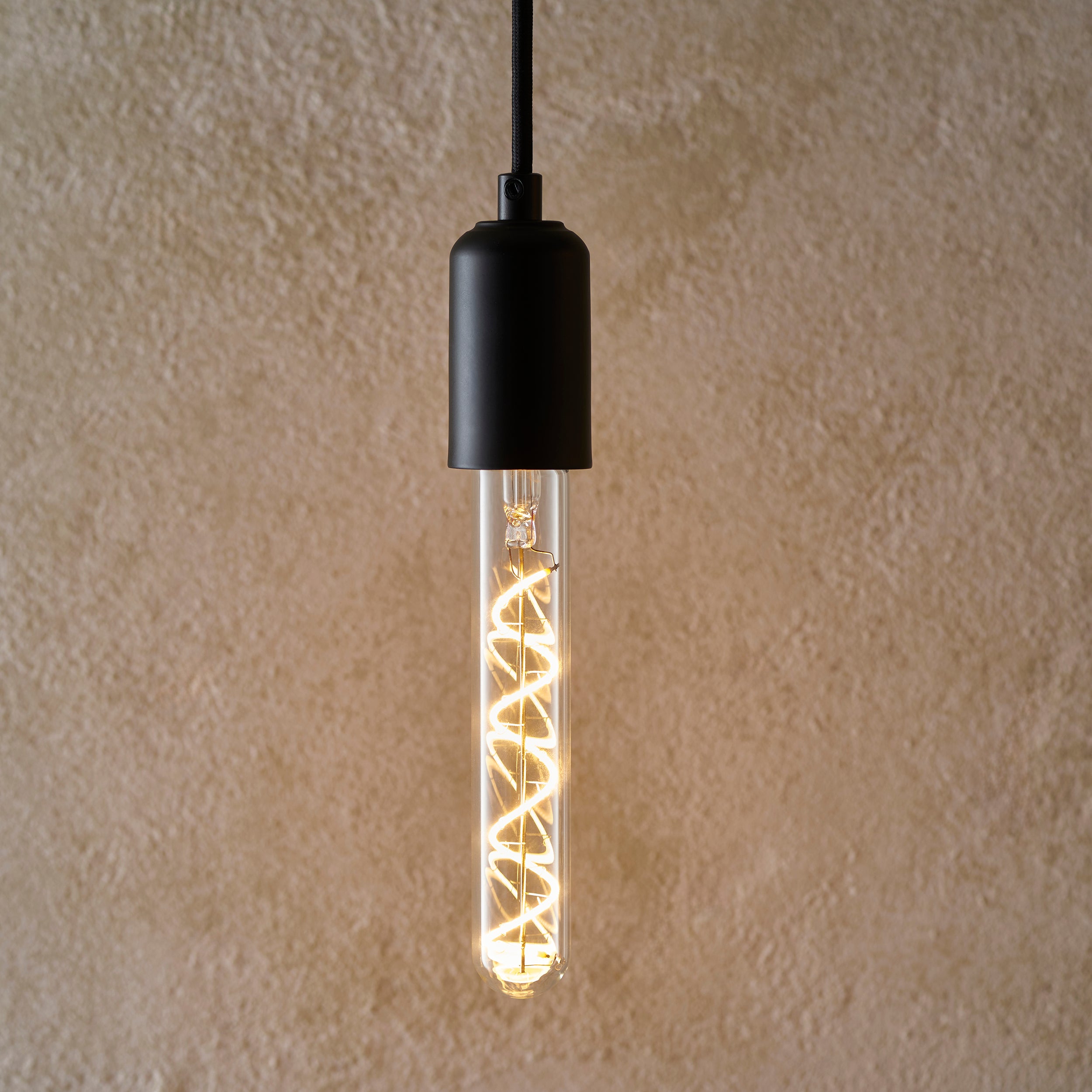 Endon E27 4W LED Spiral Tubular Bulb - 2200K - Dimmable - Clear Glass