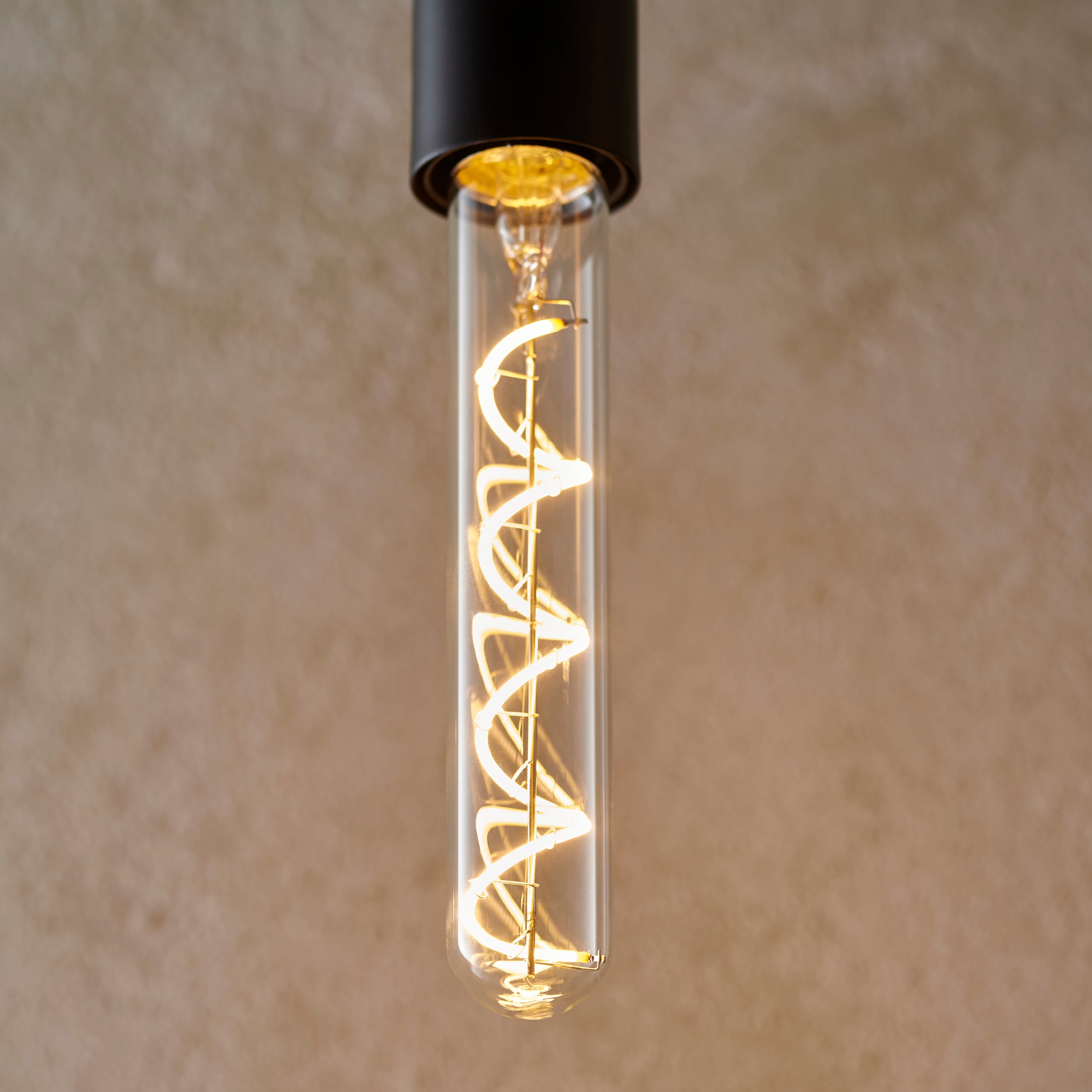 Endon E27 4W LED Spiral Tubular Bulb - 2200K - Dimmable - Clear Glass