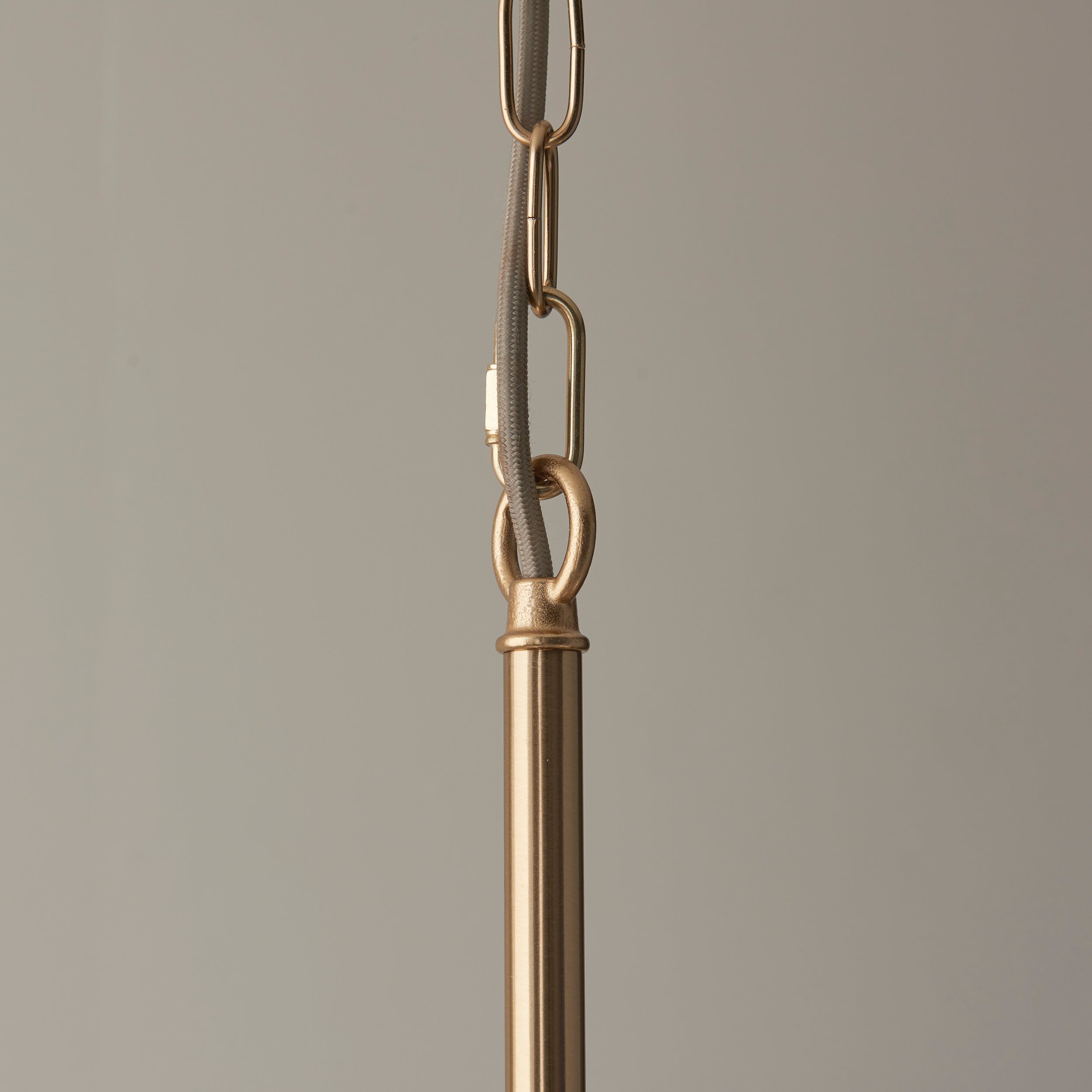Endon Santiago 5 Light Pendant - Brushed Aged Brass Plate