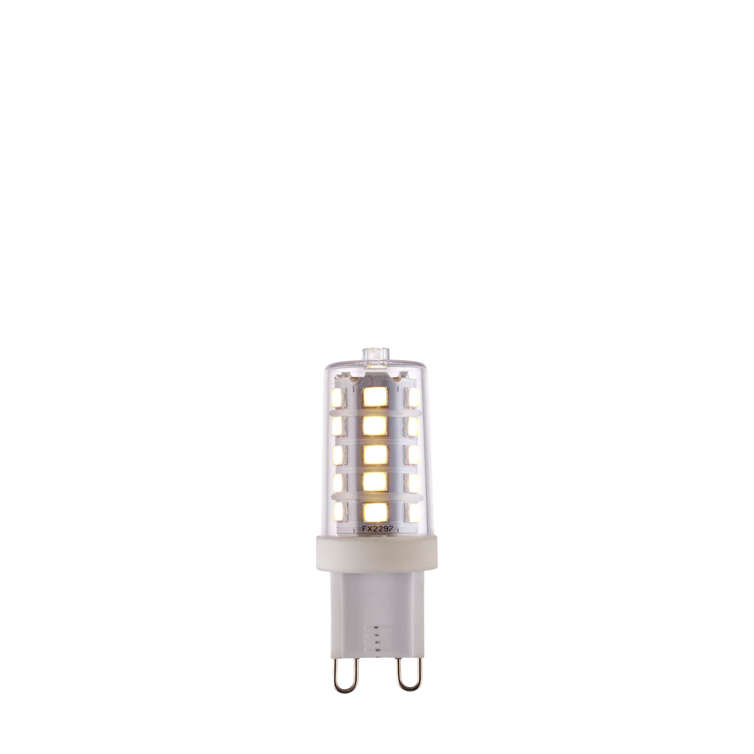 Endon G9 LED SMD 3.7W Lamp - 4000K - Dimmable - Clear & White PC