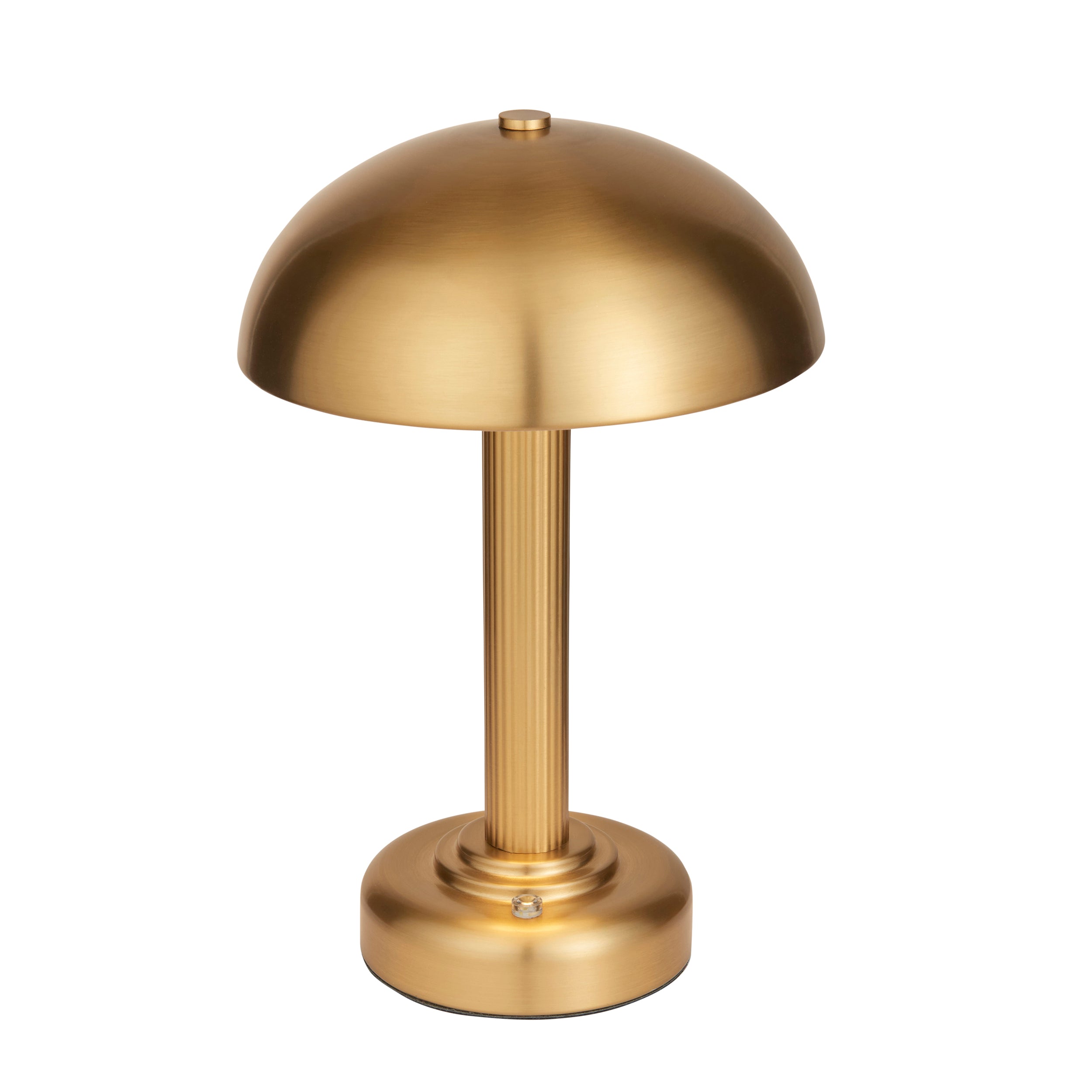 Endon Bridport Rechargeable Table Lamp - Warm Brass Plate