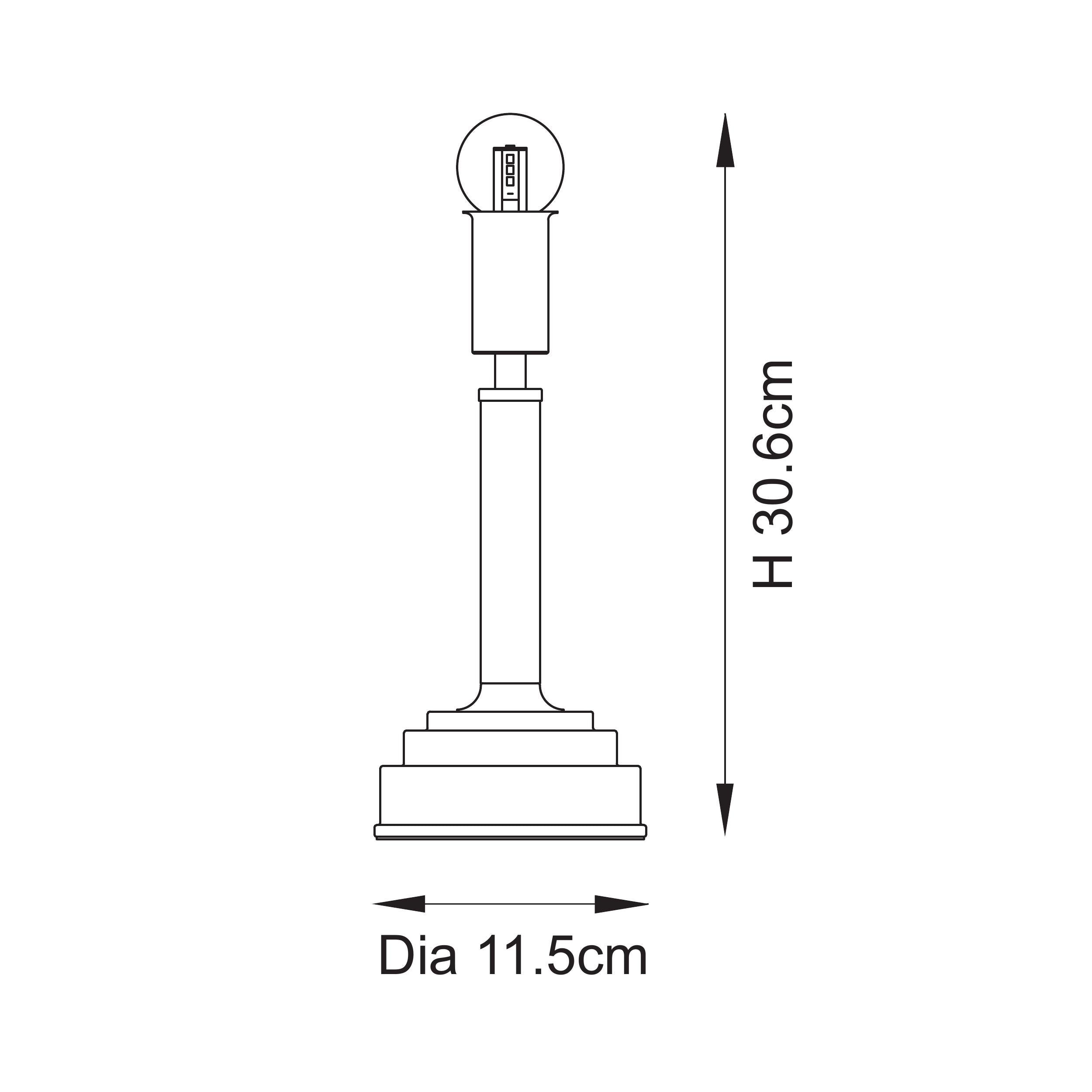 Endon Upton Rechargeable Table Lamp - Brushed Aged Brass Plate