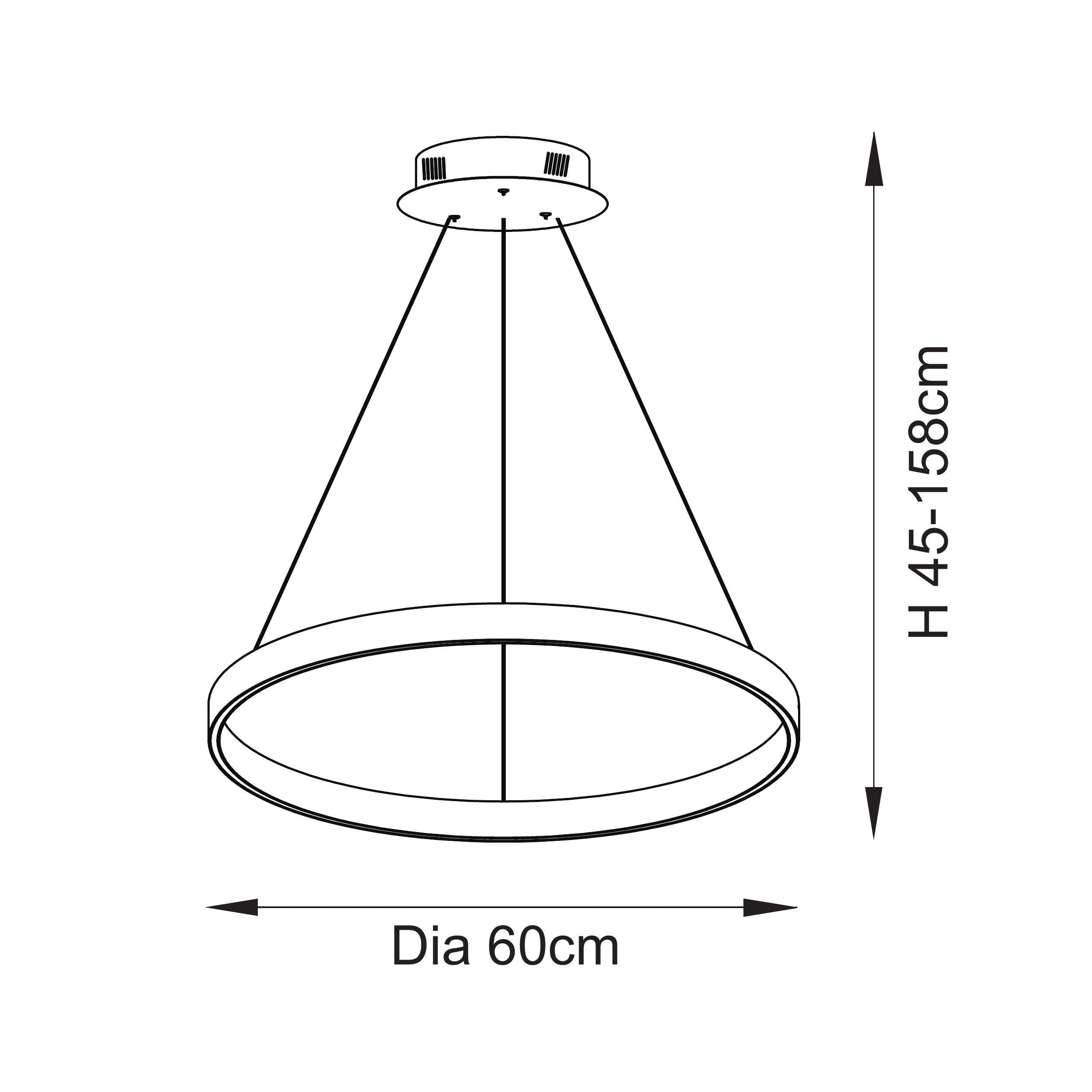 Endon Gen Single Light Pendant - French Gold Finish & Frosted Acrylic