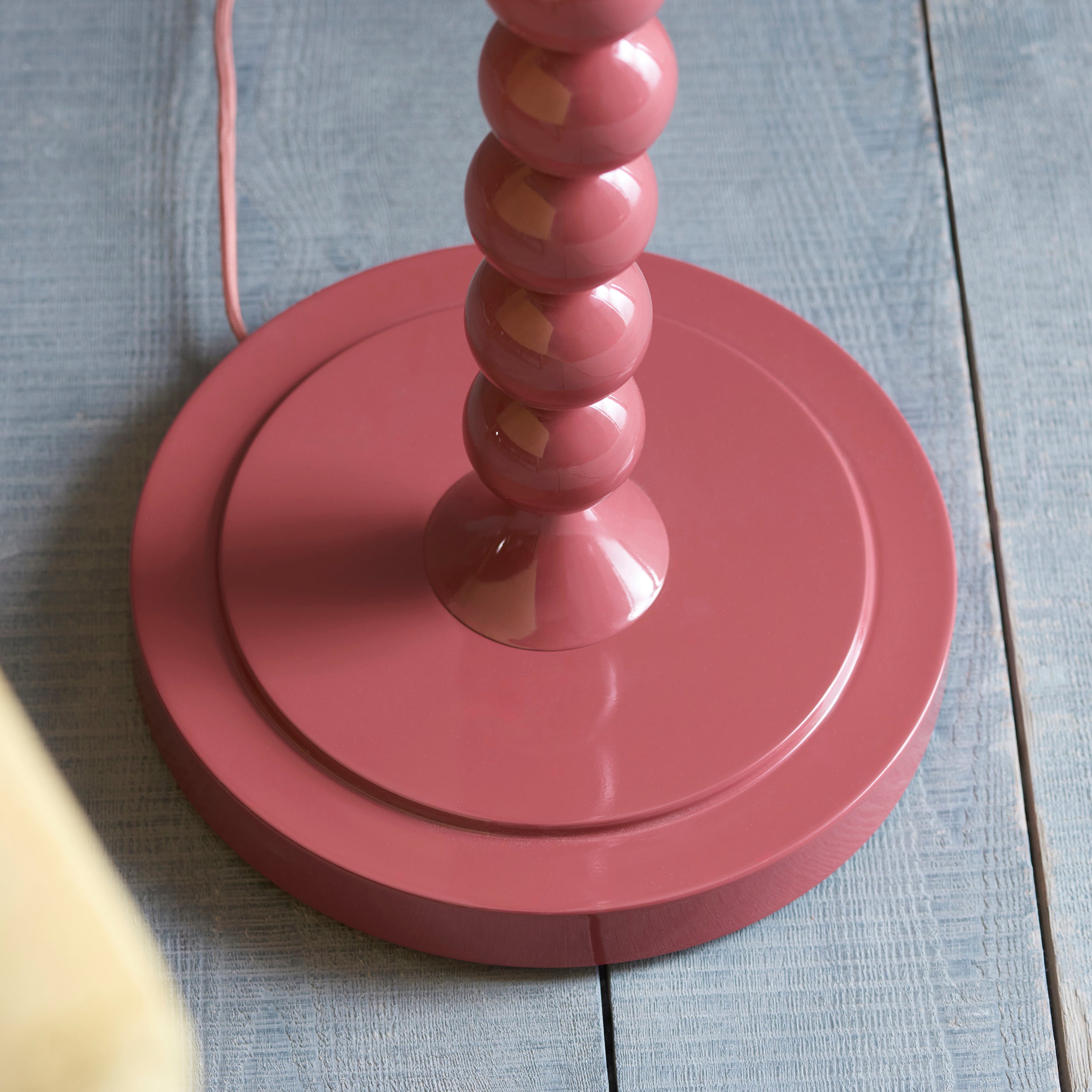 Endon Higgledy Single Light Floor - Gloss Pink Clay Paint
