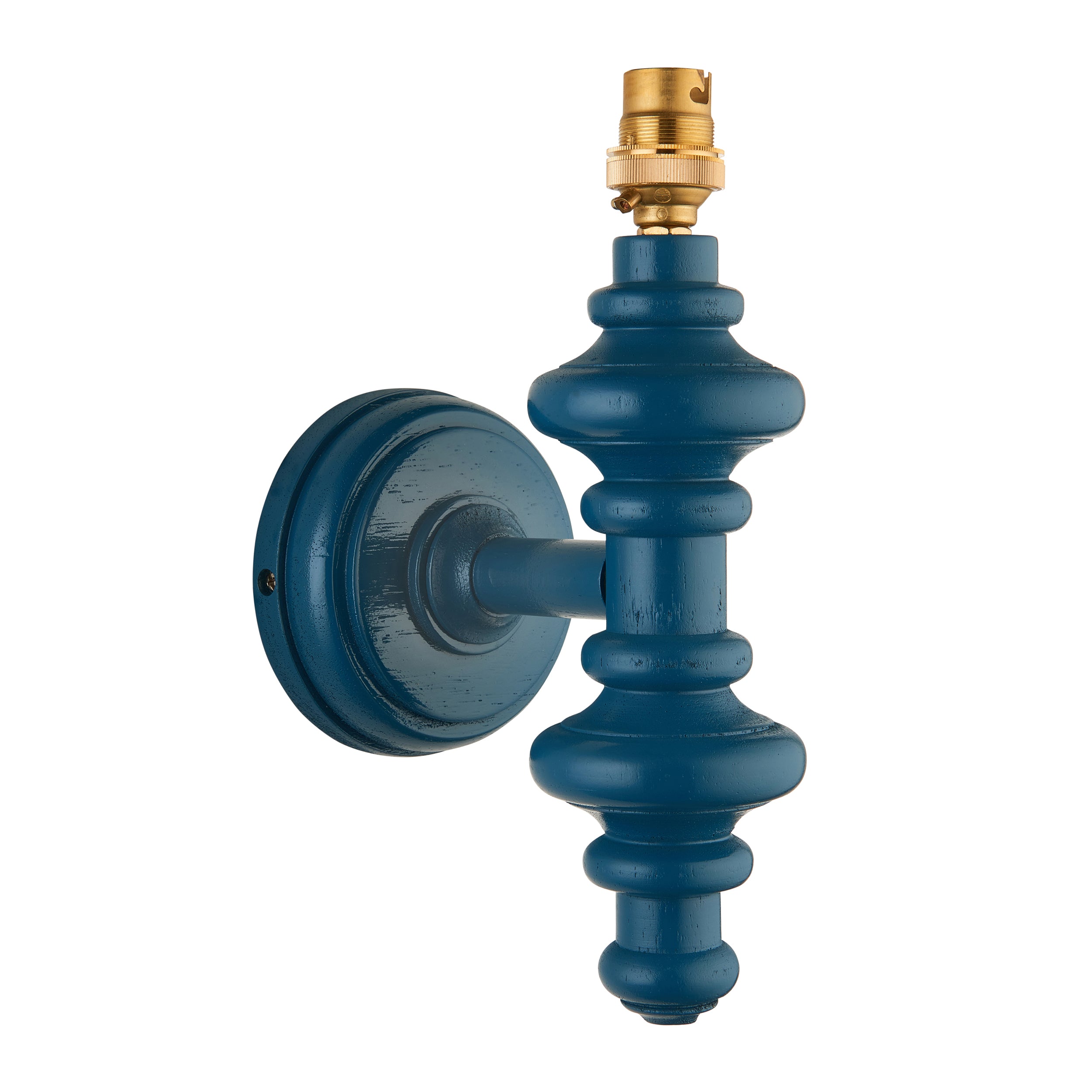 Endon Carnaby Single Light Wall - Satin Marlin Blue Paint