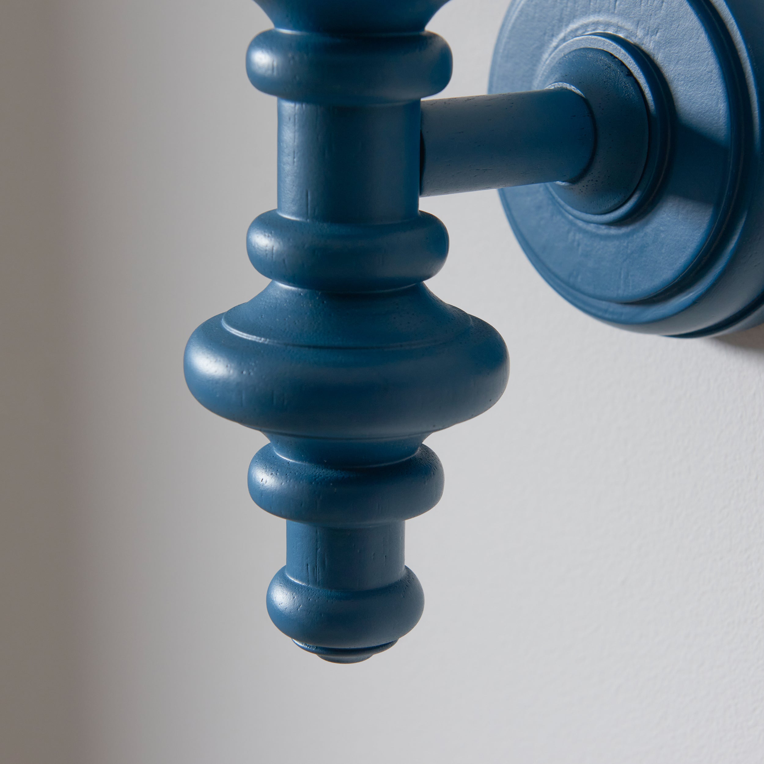 Endon Carnaby Single Light Wall - Satin Marlin Blue Paint