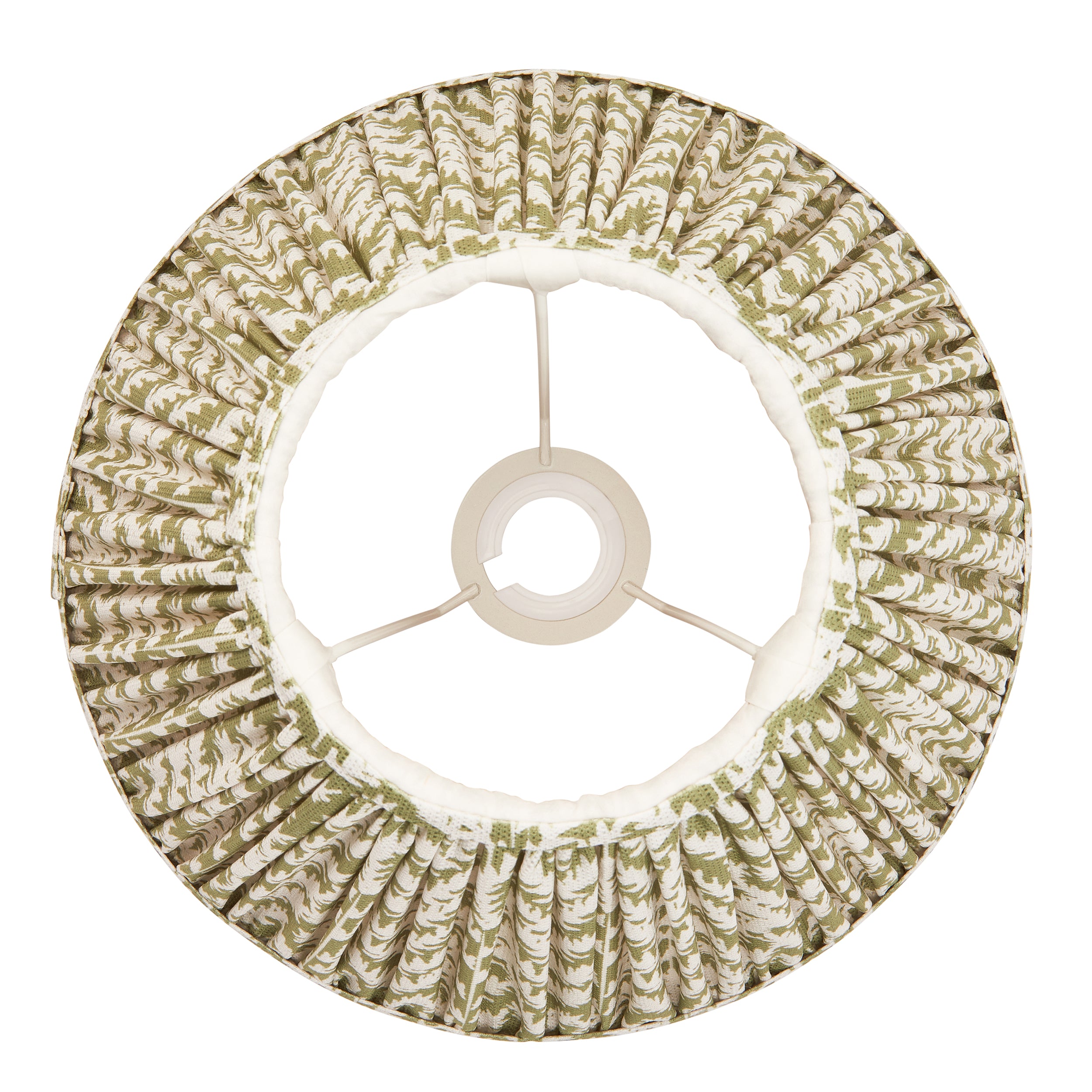 Endon Leaf Single Light Shade 30cm - Herb Garden Green Fabric