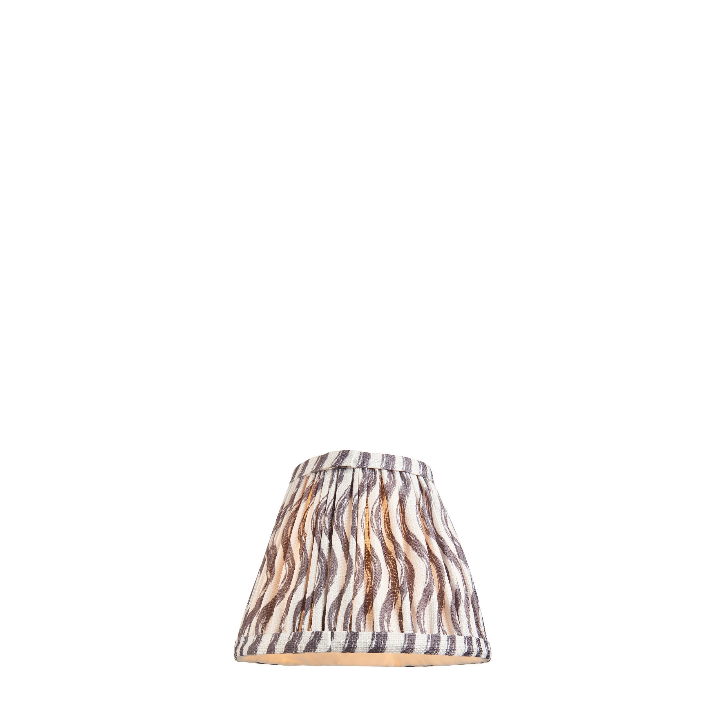 Endon Ripple Single Light Shade 16cm - Pearl Grey Fabric