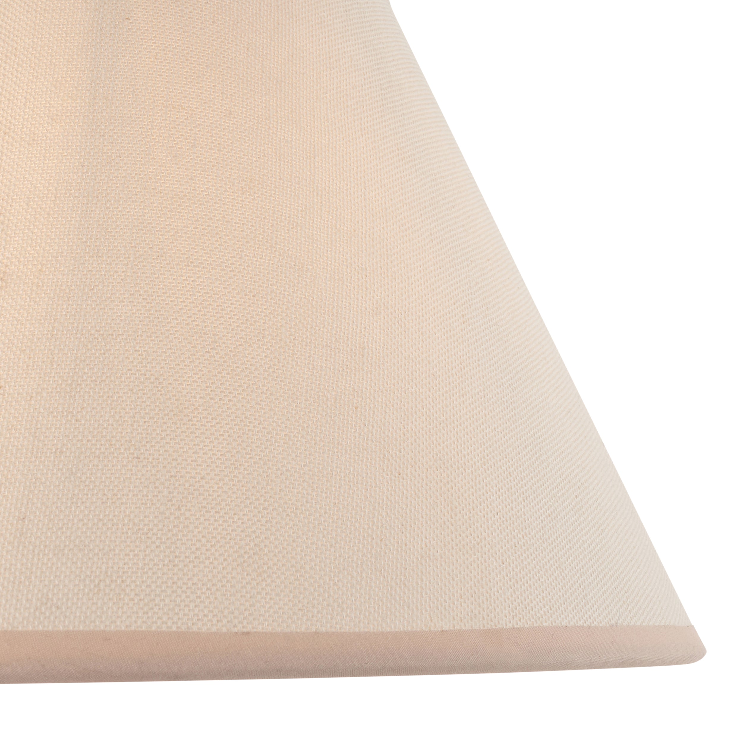 Endon Ivy Single Light Shade 30cm - Vintage White & Almond White Fabric