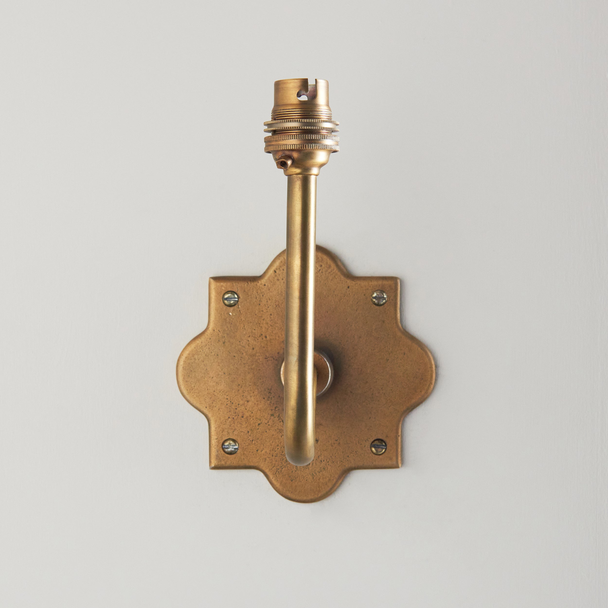 Endon Anvil Swan Wall Light - Antique Brass Plate