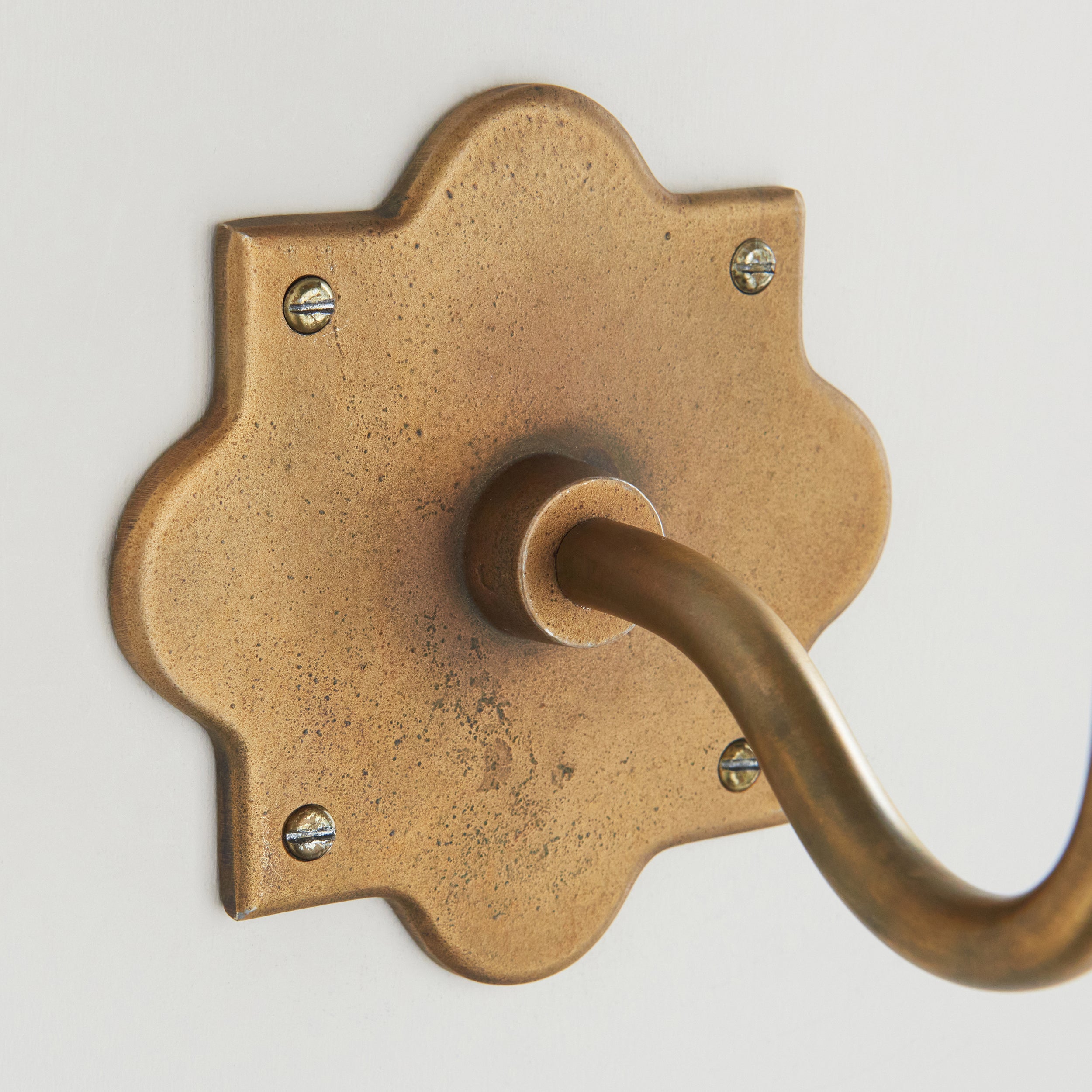 Endon Anvil Swan Wall Light - Antique Brass Plate